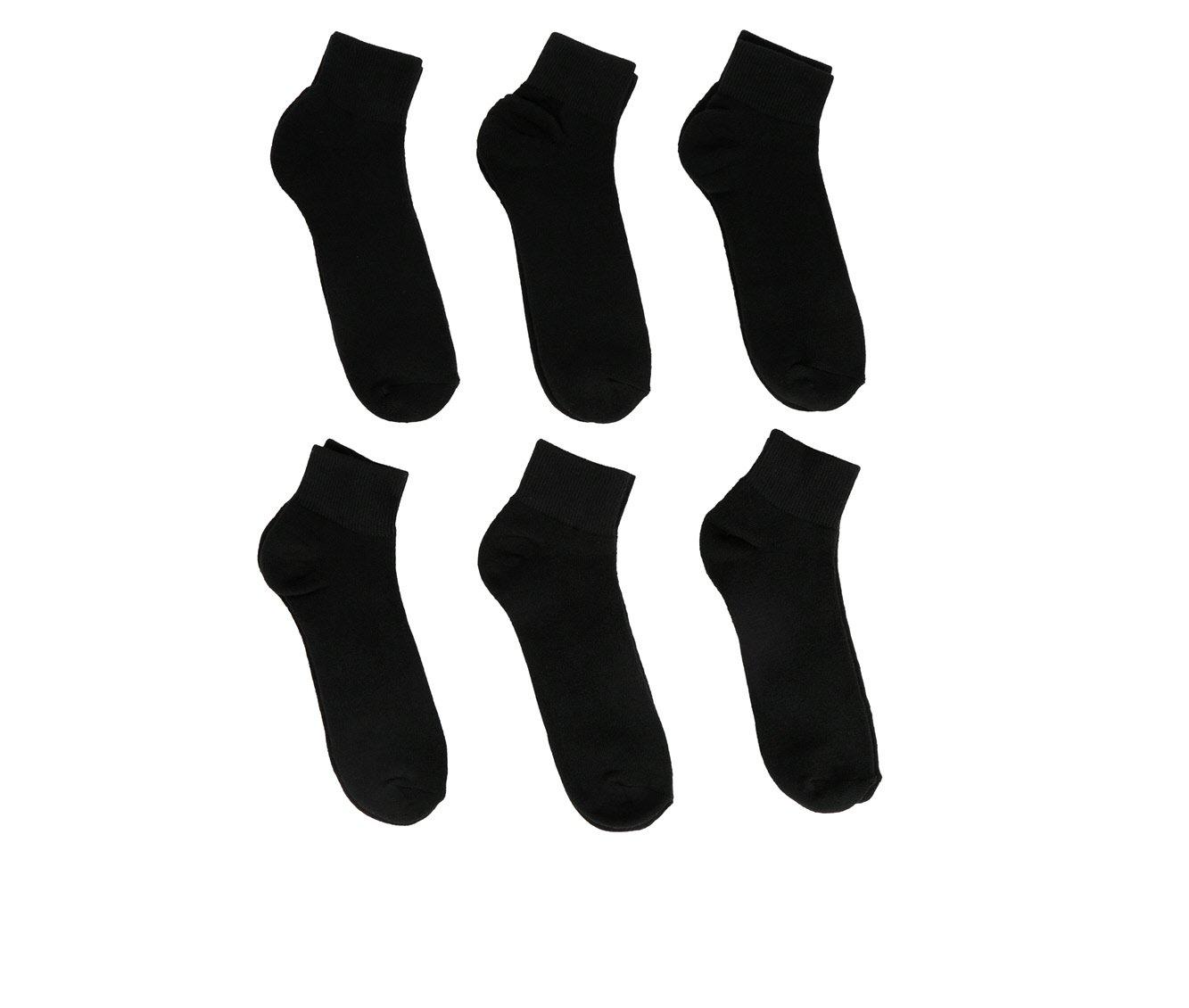 Sof Sole 6 Pair Comfort Cushioned Quarter Socks