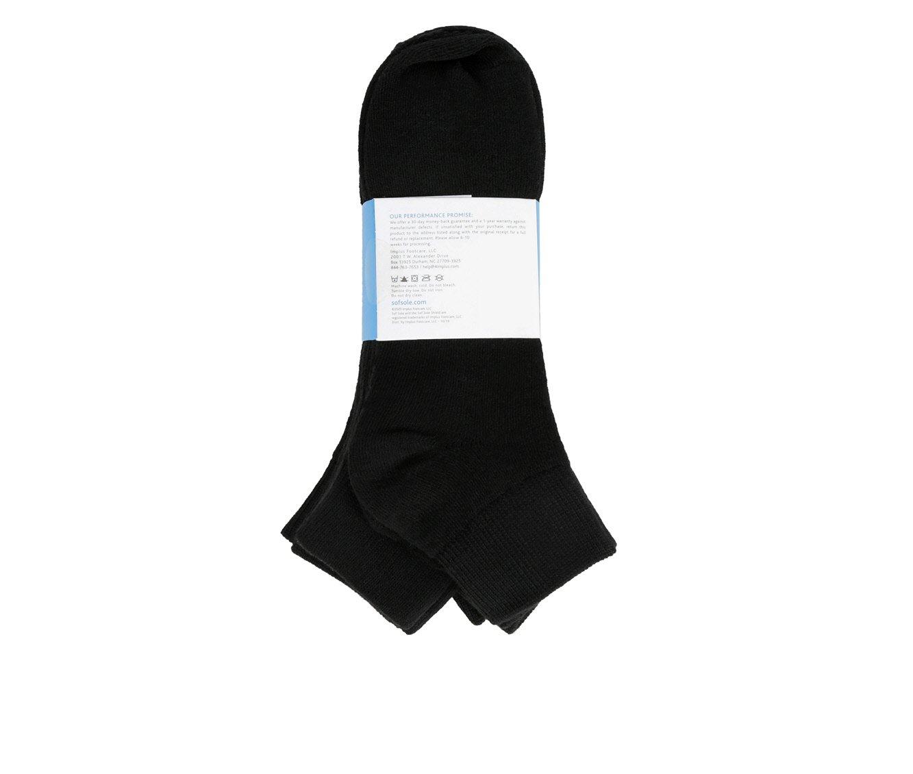 Sof Sole 6 Pair Comfort Cushioned Quarter Socks