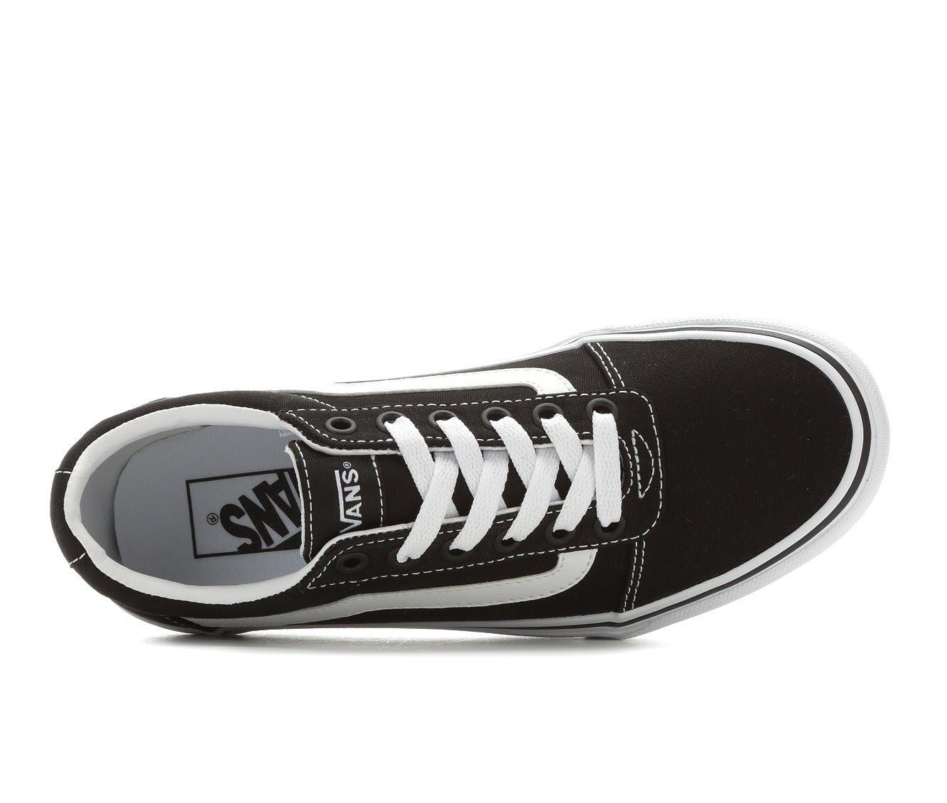 BLACK VANS Womens Ward Platform Sneaker