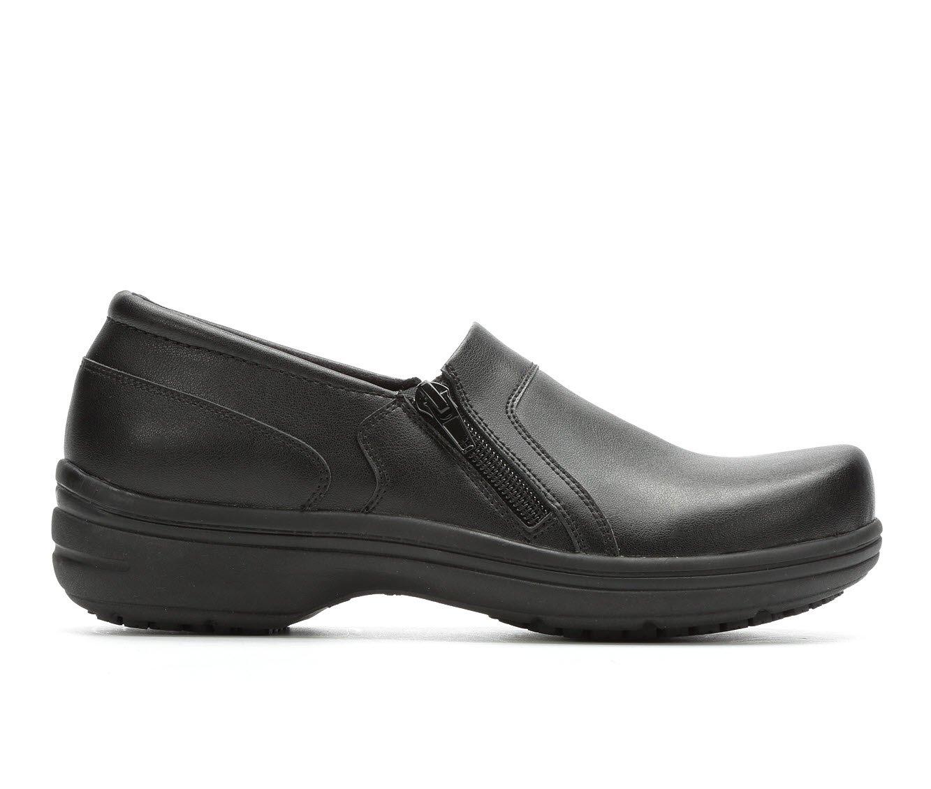 Womens leather slip resistant on sale shoes