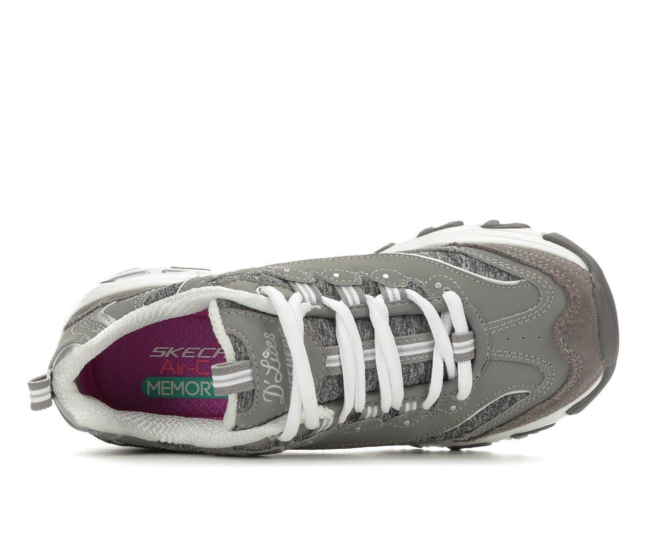 Women's Skechers 149268 D'Lites Glowing Path Wedge Sneakers