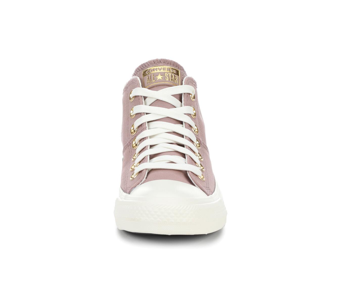 Converse white & gold chuck taylor all star craft ox trainers hotsell