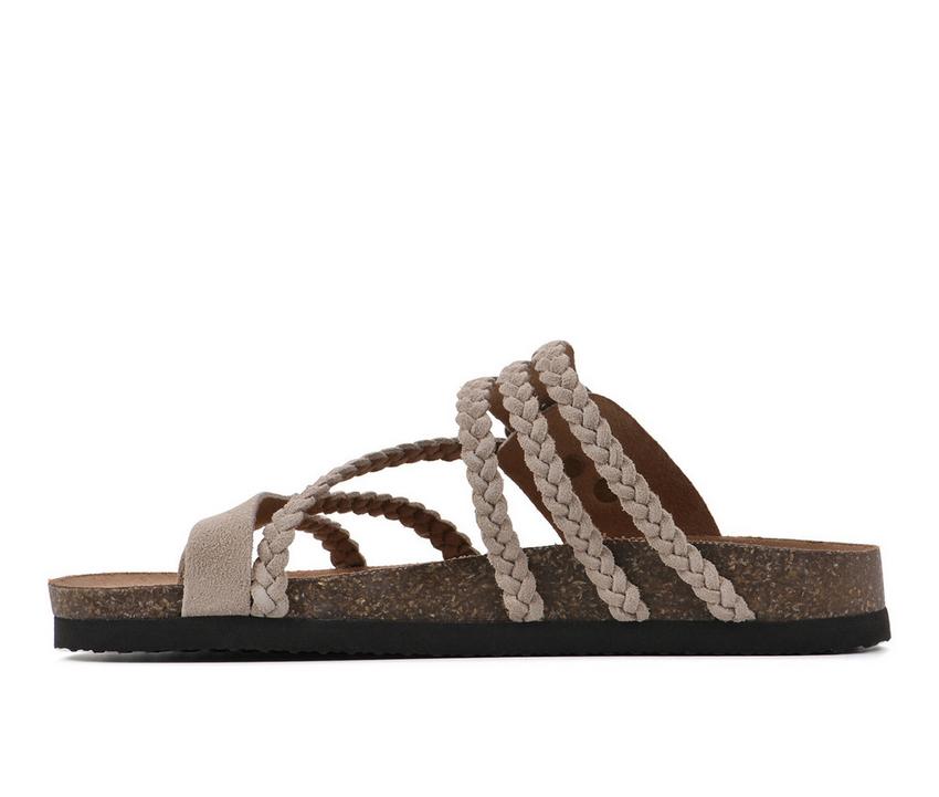 Women's White Mountain WHITE Footbed Sandals