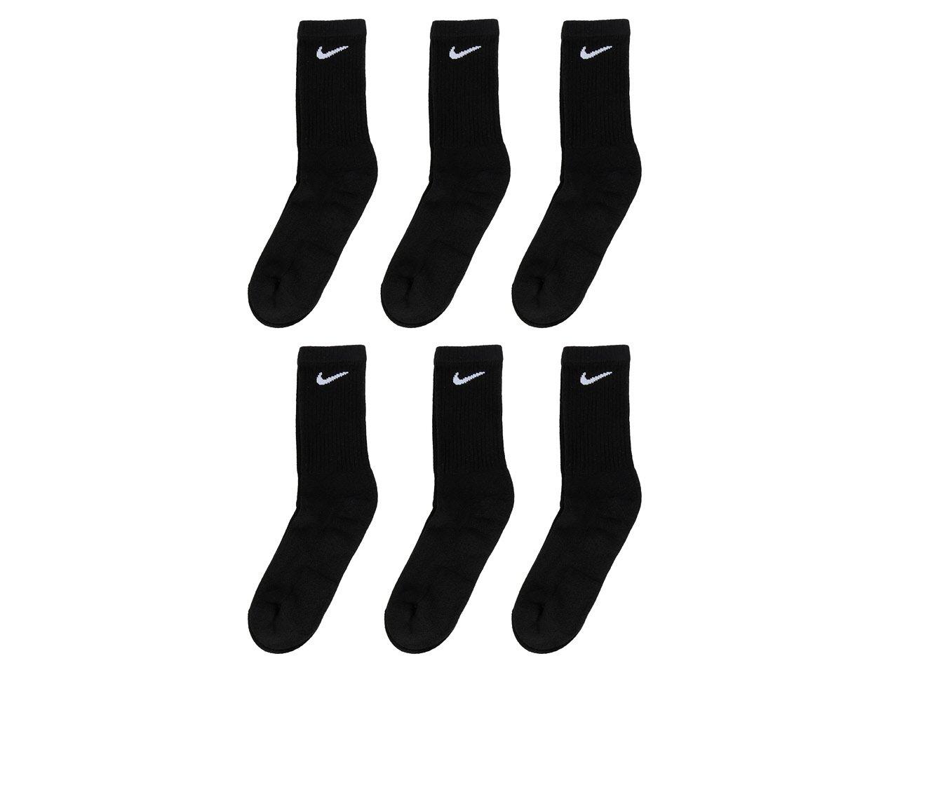 Black Nike 3 Pack Cushioned Crew Socks