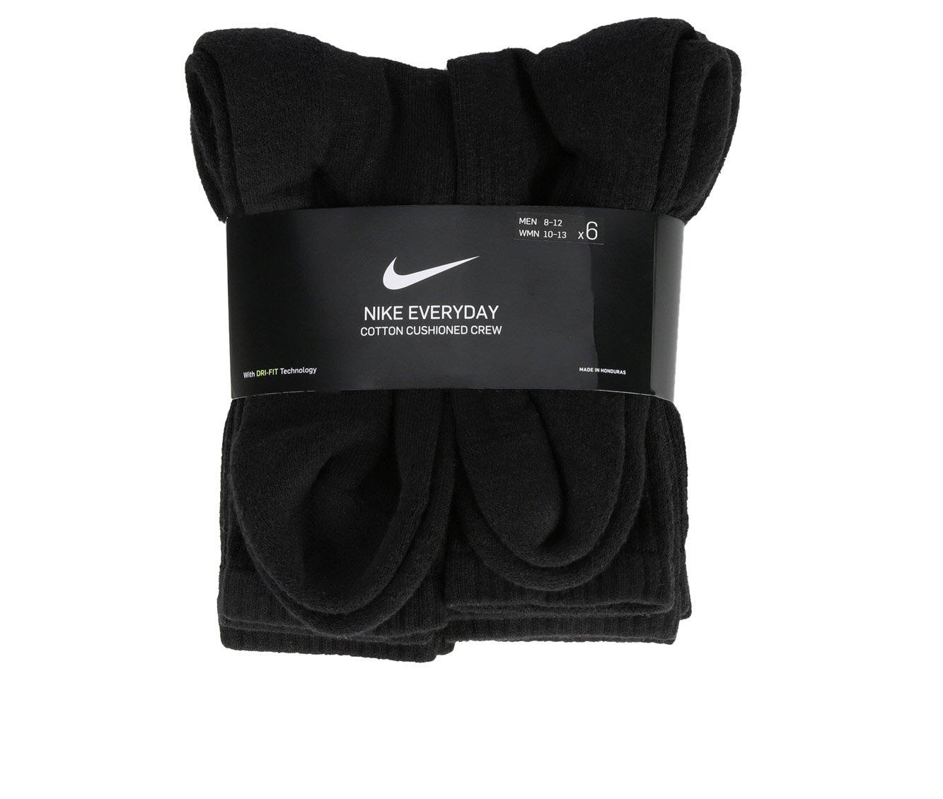 Men's Nike 6-Pack Everyday Cushioned Crew Training Socks