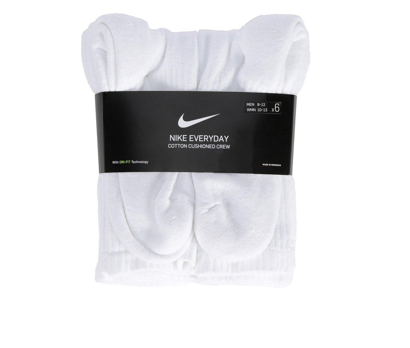 Nike 6 Pr Everyday Cushioned Crew Socks