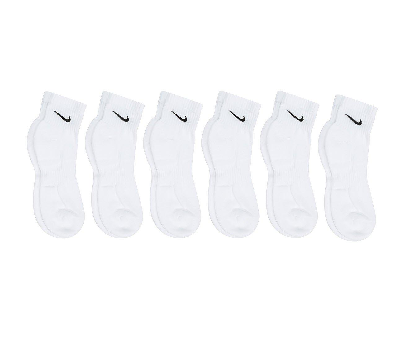 Nike 6 Pr Cushioned Quarter Length Socks Shoe Carnival