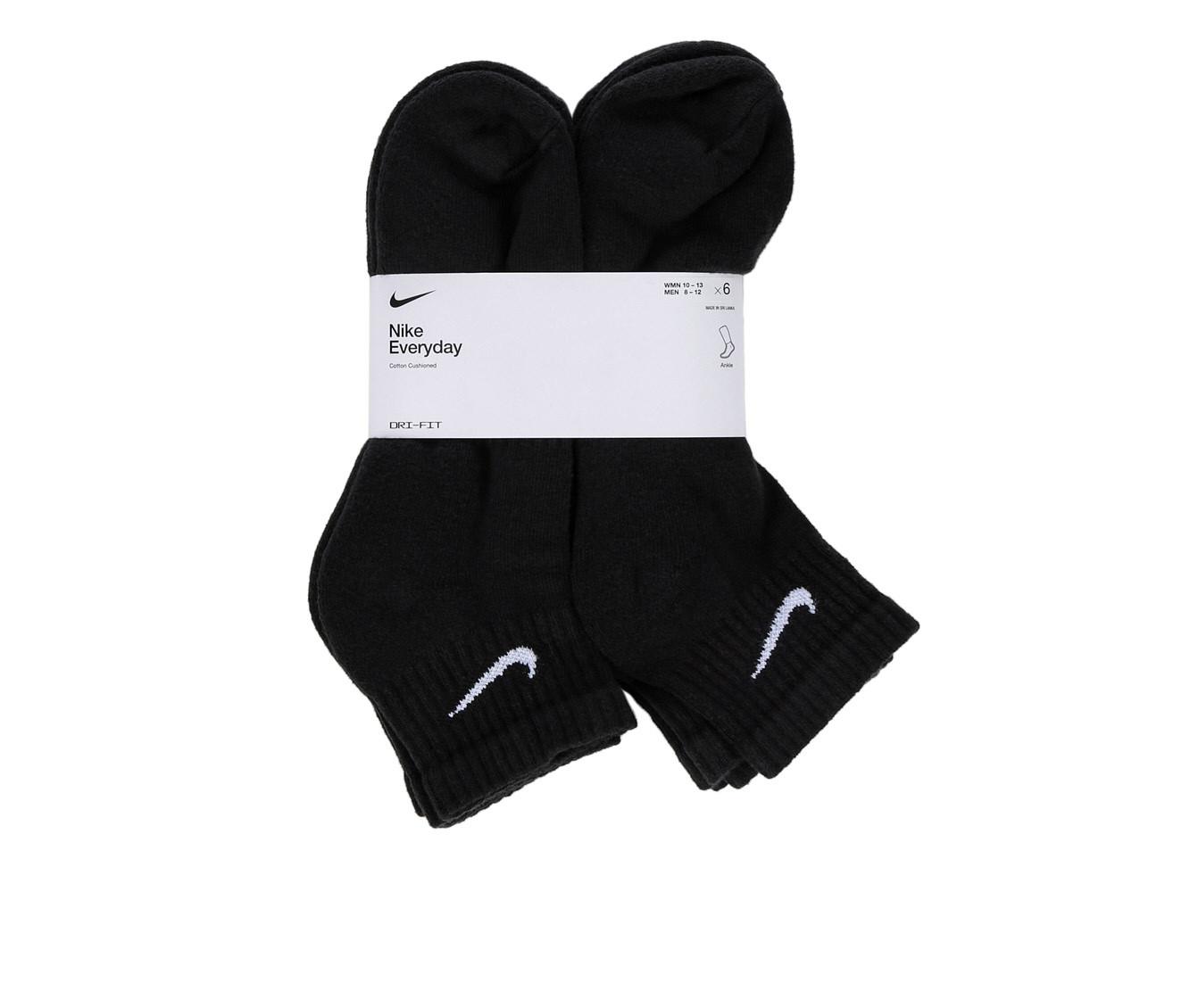 Nike 6 Pr Cushioned Quarter Length Socks | Shoe Carnival
