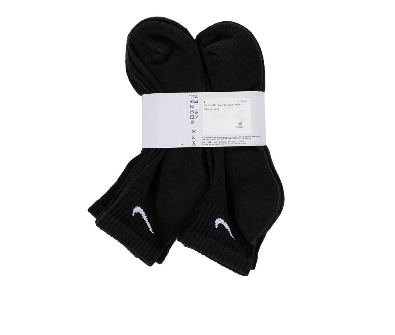 Nike 6 Pr Cushioned Quarter Length Socks | Shoe Carnival