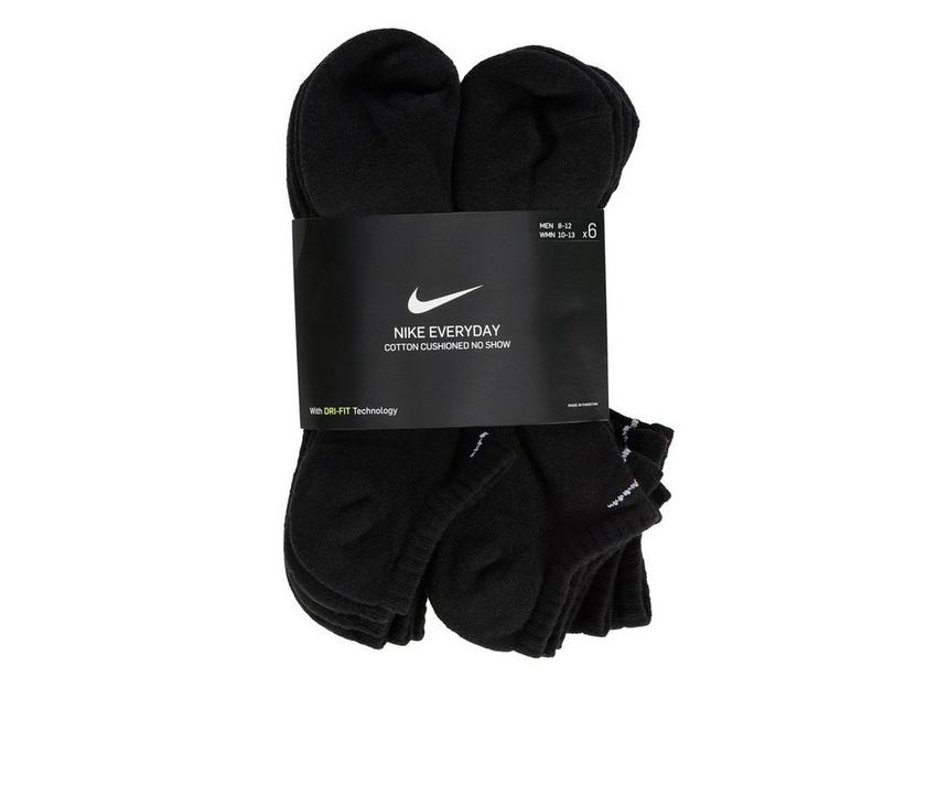 Nike Men's 6 Pair Cushioned No Show Socks