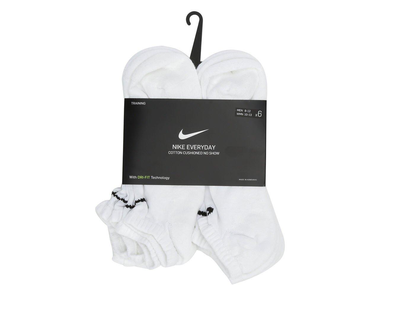 Nike Men's 6 Pair Cushioned No Show Socks