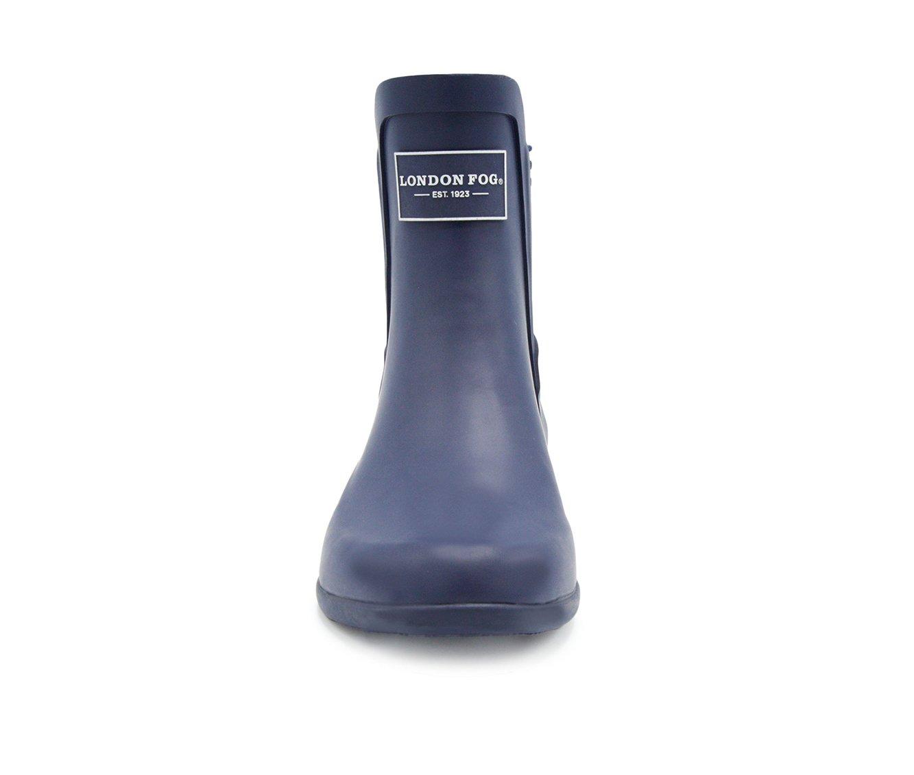 London Fog Piccadilly Women s Waterproof Rain Boots Size 10 Navy