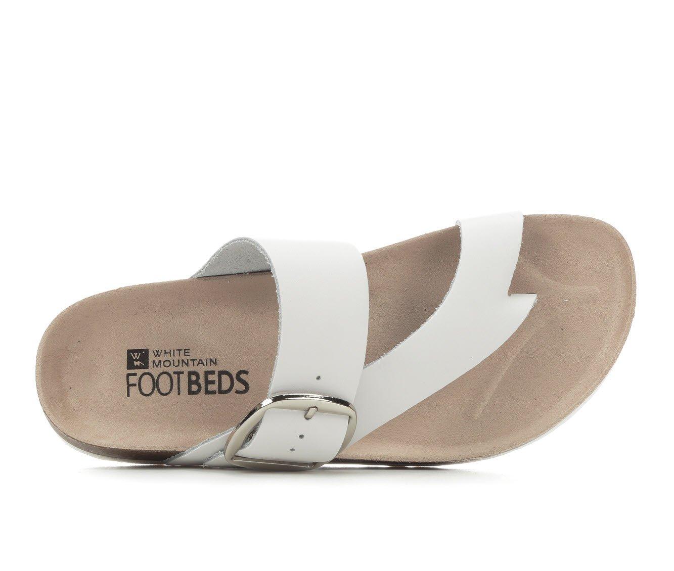 Footbeds sandals white store mountain