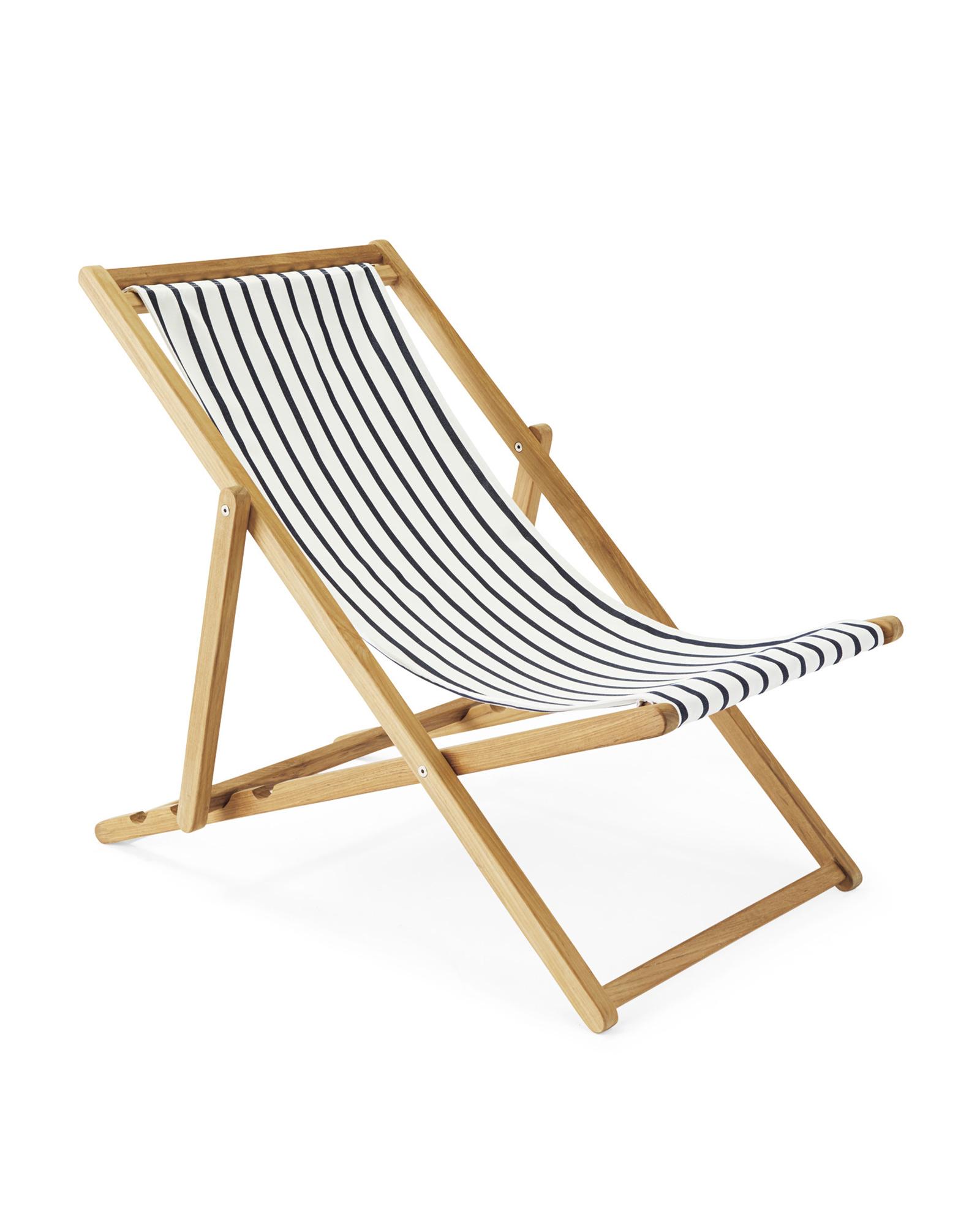 Striped outlet sling chair