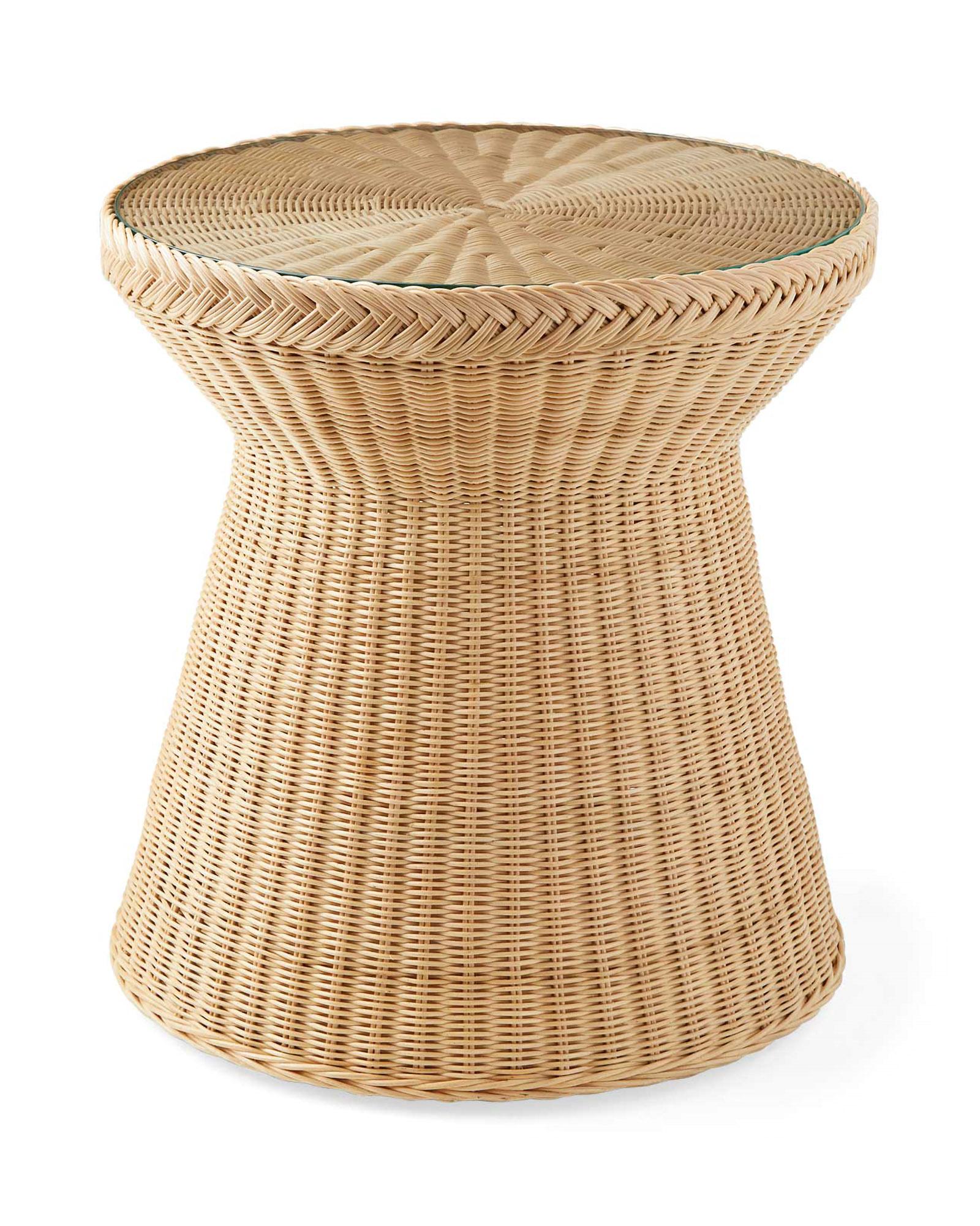 Rattan small side deals table