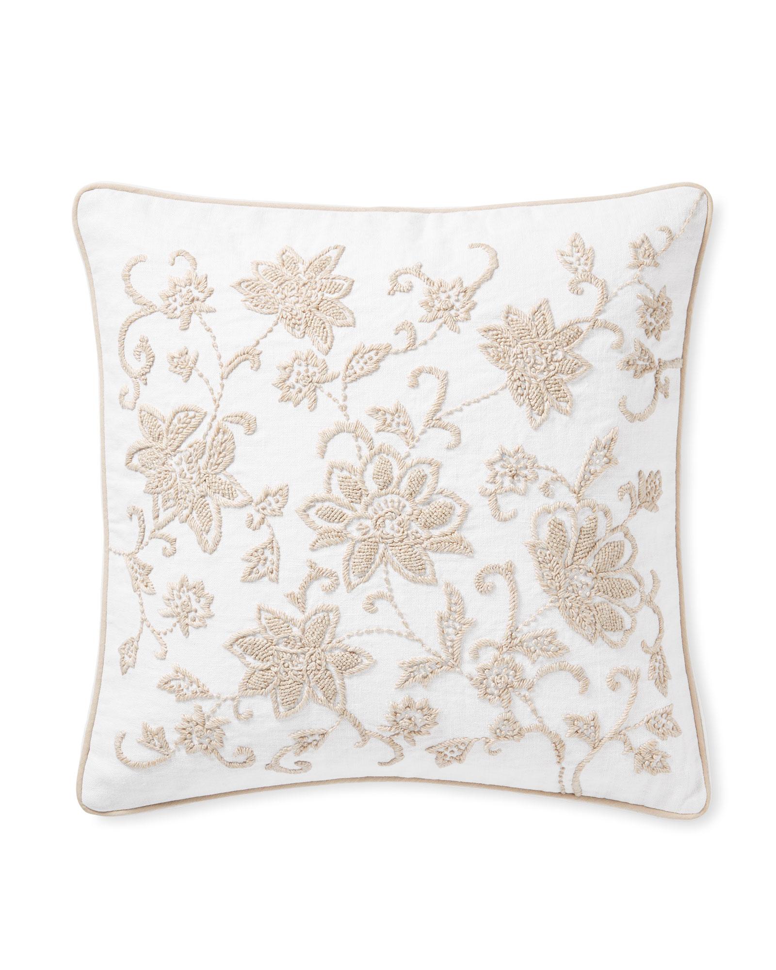 Serena & Lily Morningside Pillow Cover 22x22 Sand/Ivory outlet