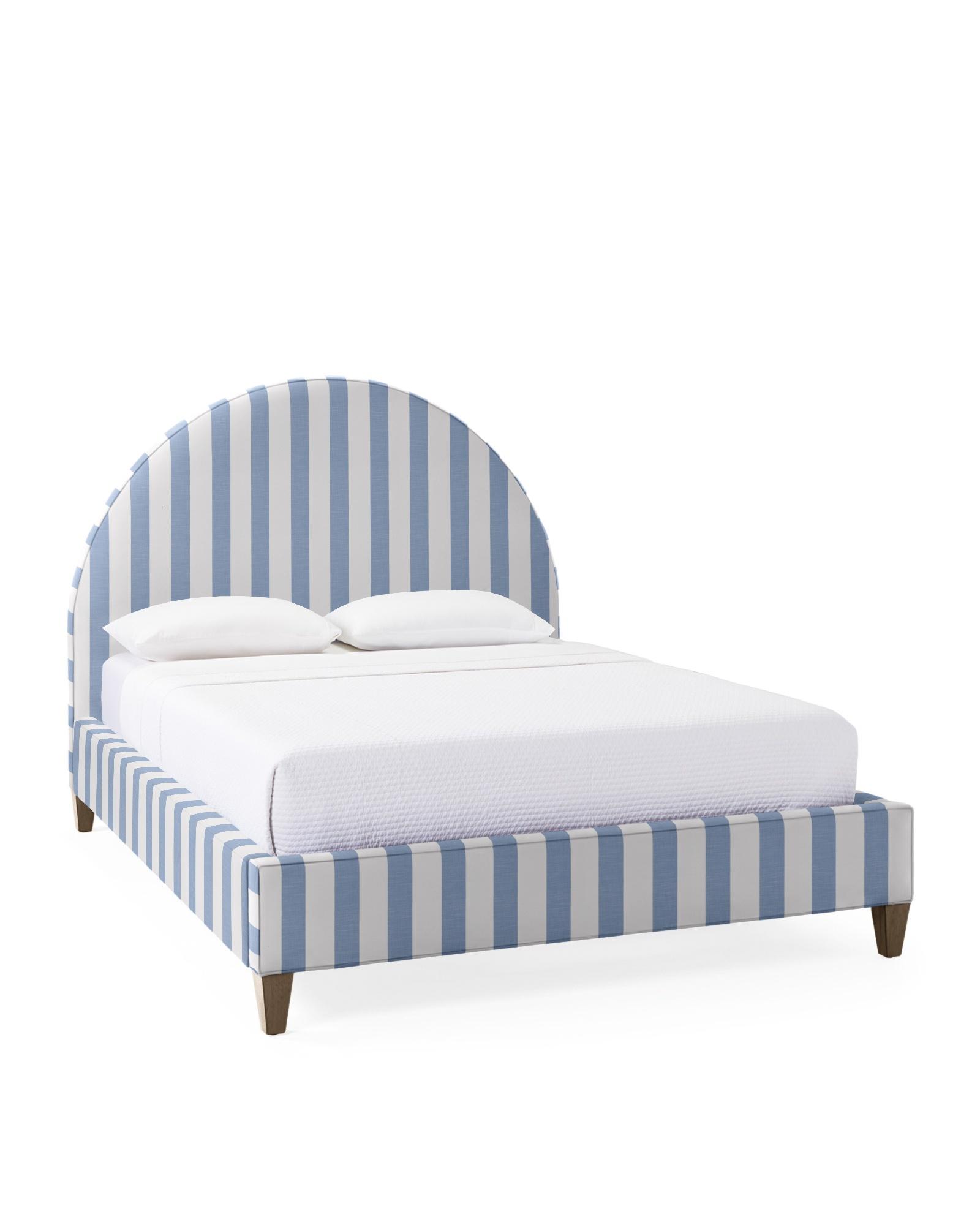 Buchanan Bed Perennials Coastal Blue Harbor Stripe Serena and Lily