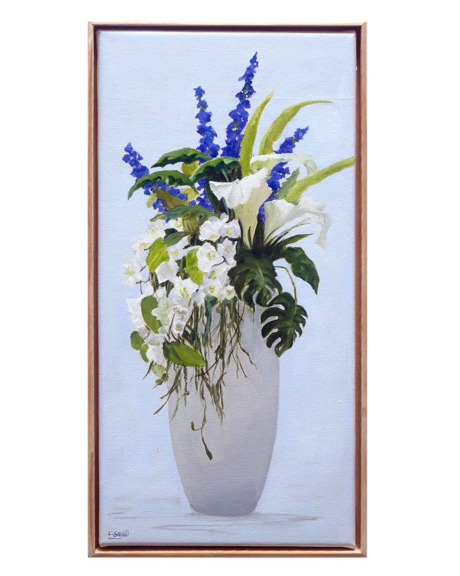 "Vase of Flowers" by Carol Saxe Serena and Lily