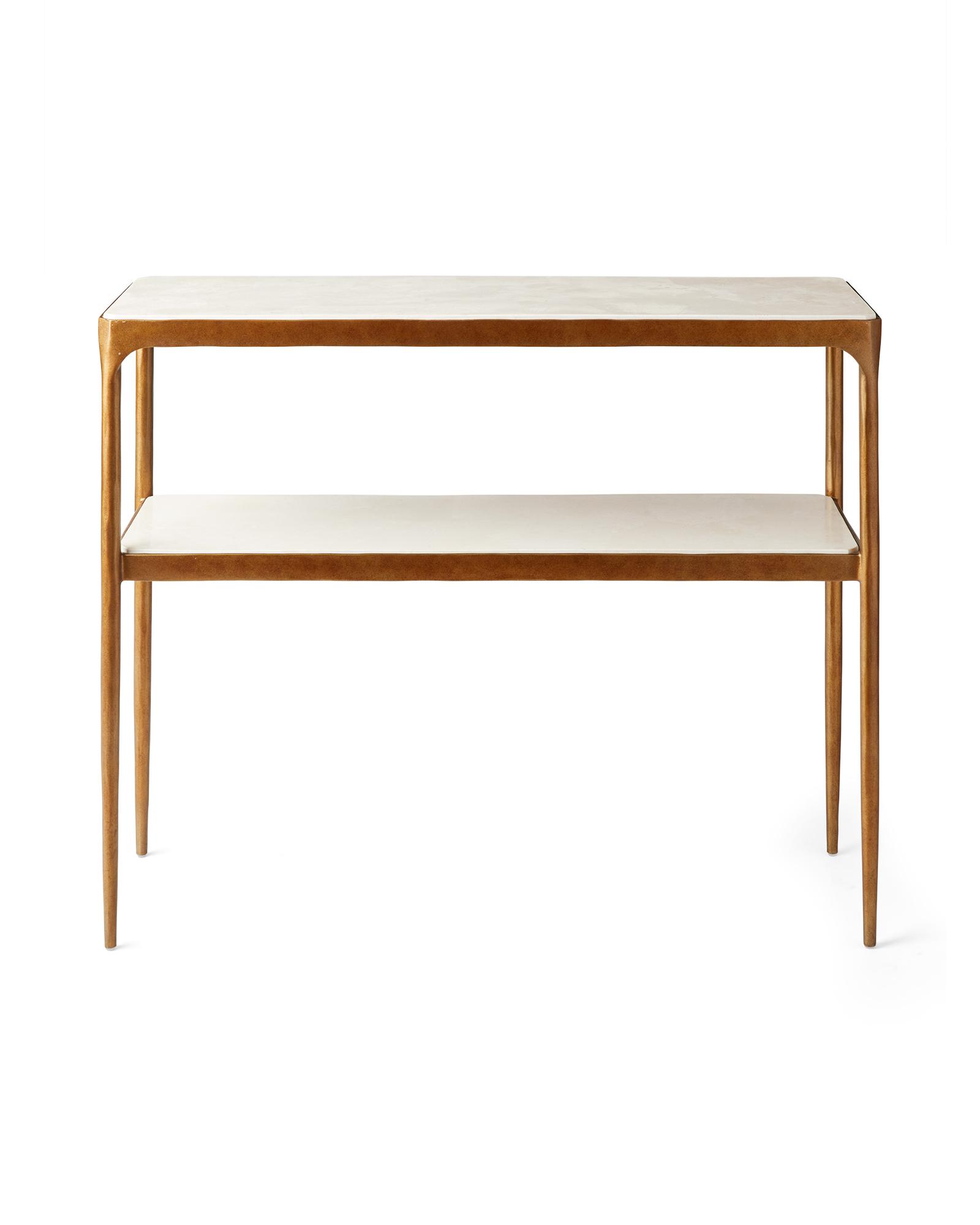 Beaumont Console Table - Polished Brass Finish