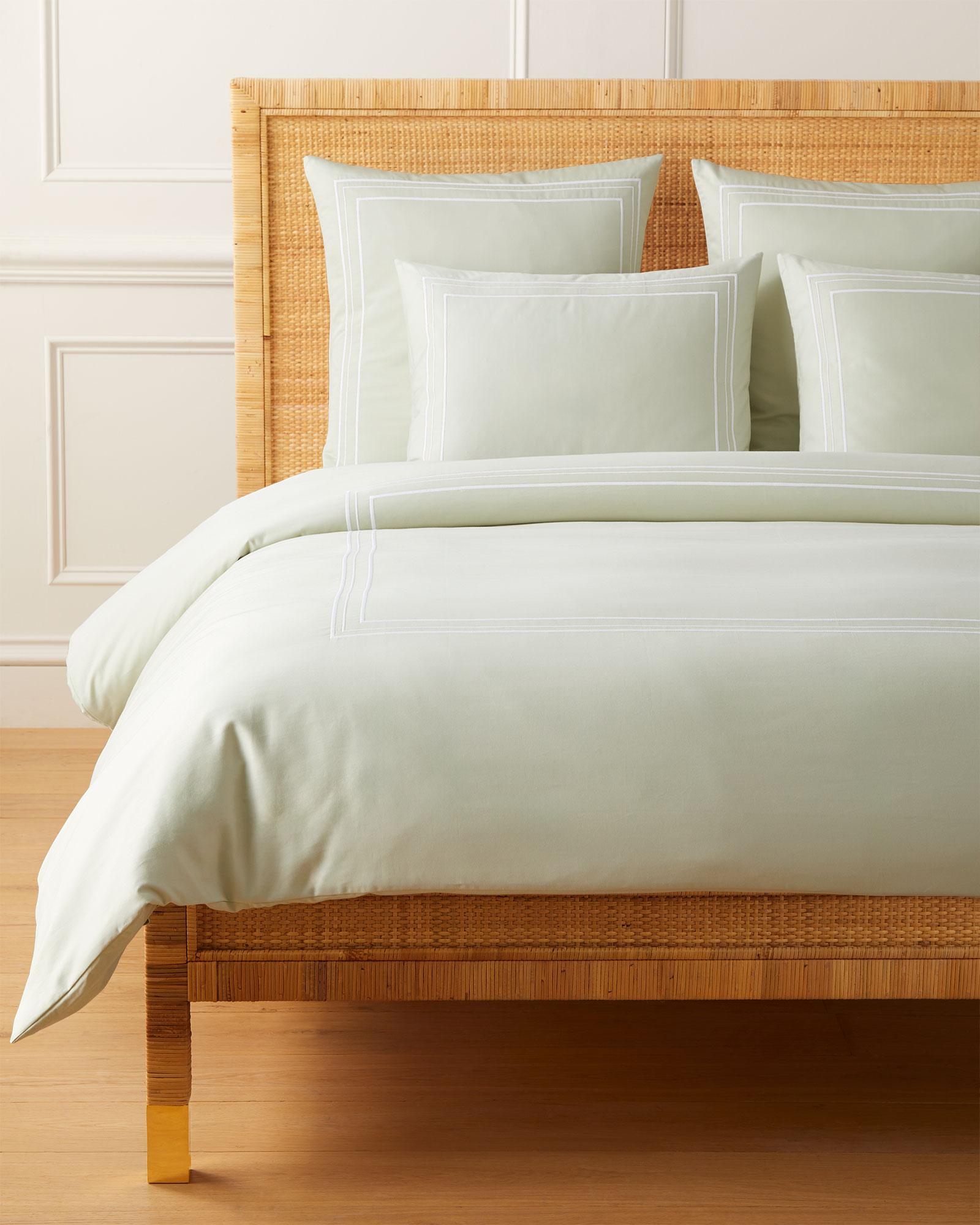 Soho Sateen Duvet Cover - Pistachio - Queen