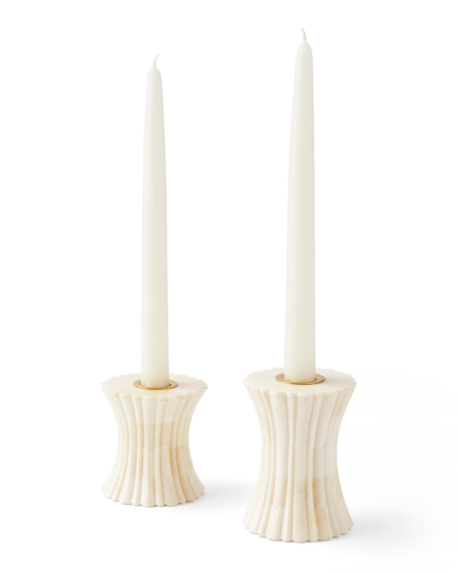 Brass Bamboo Candleholder