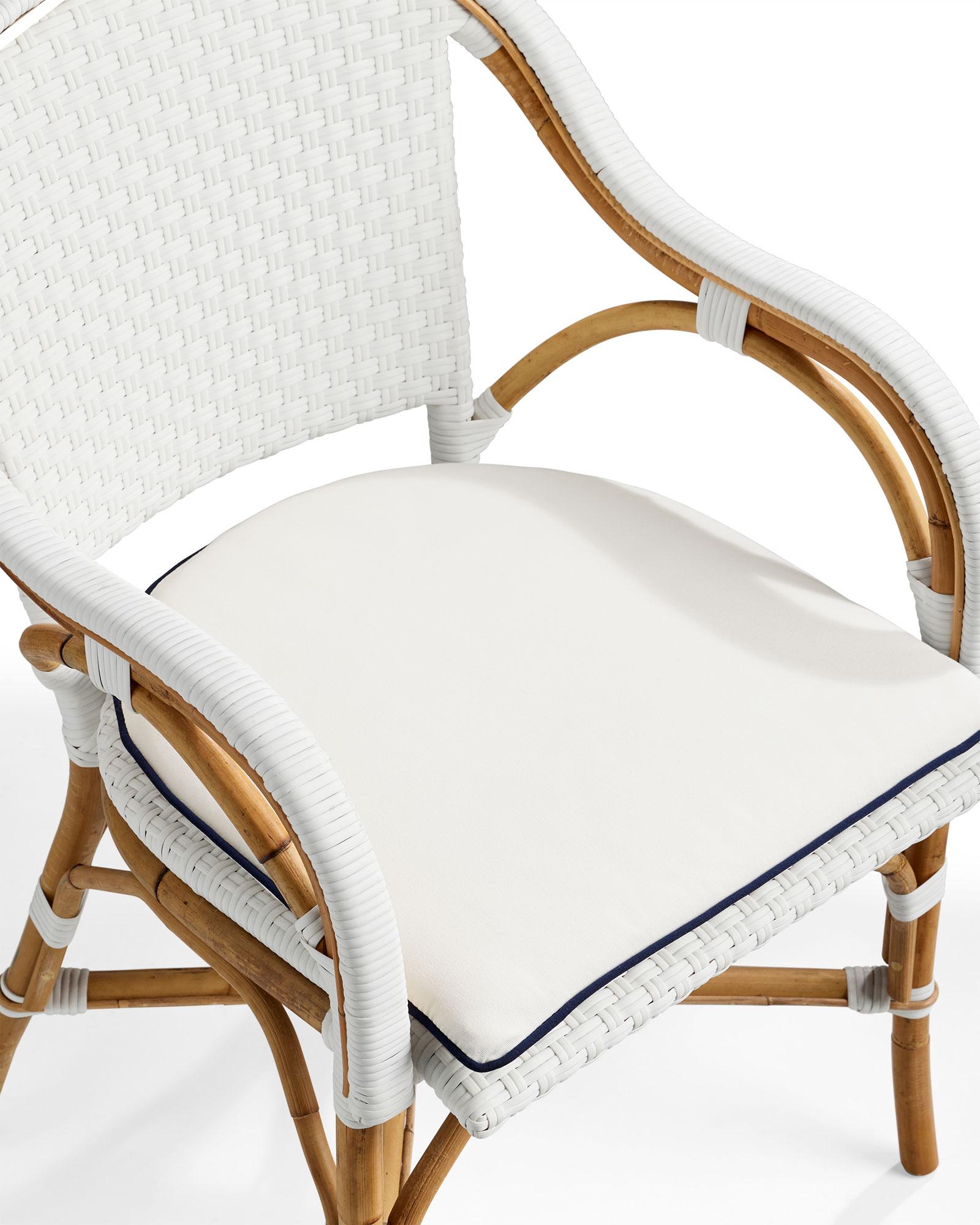 Bistro chair online pillows