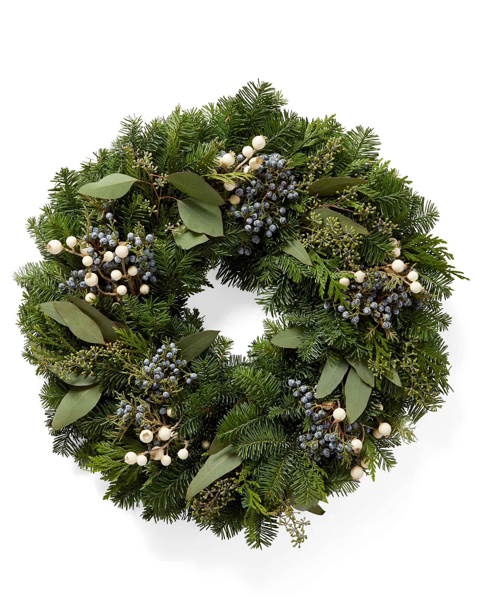 Fresh White Berry Wreath