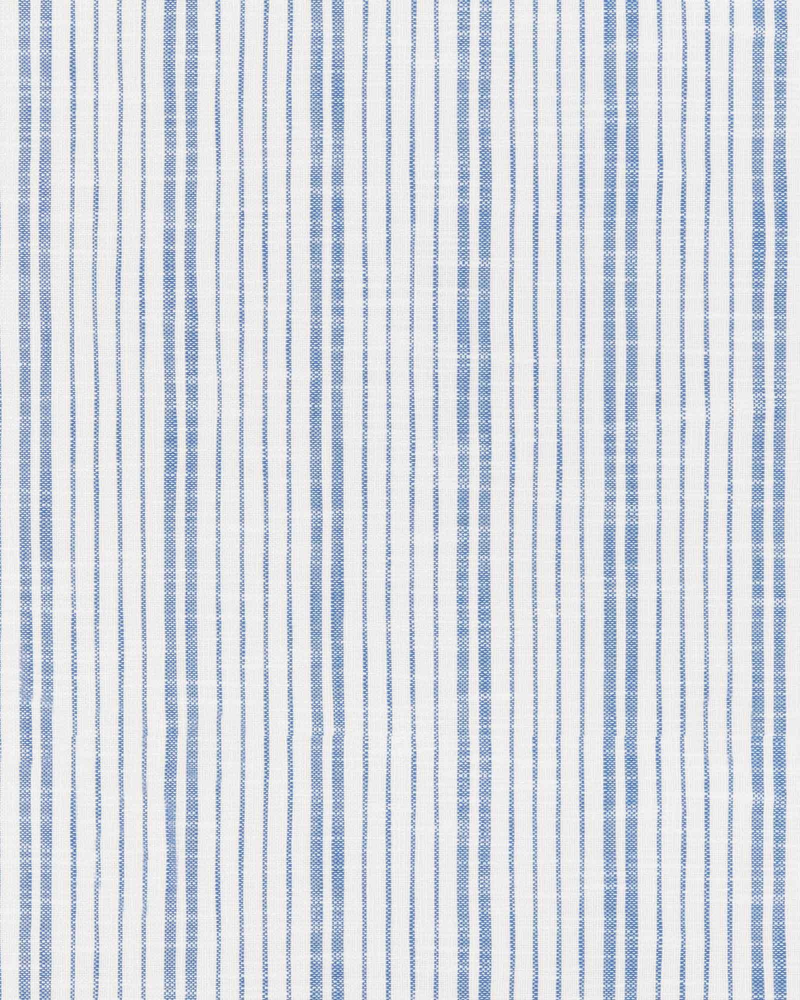 ハンドメイドプルオーバーBlue×stripe Performance Mariner Stripe Fabric Swatch - French Blue | Serena