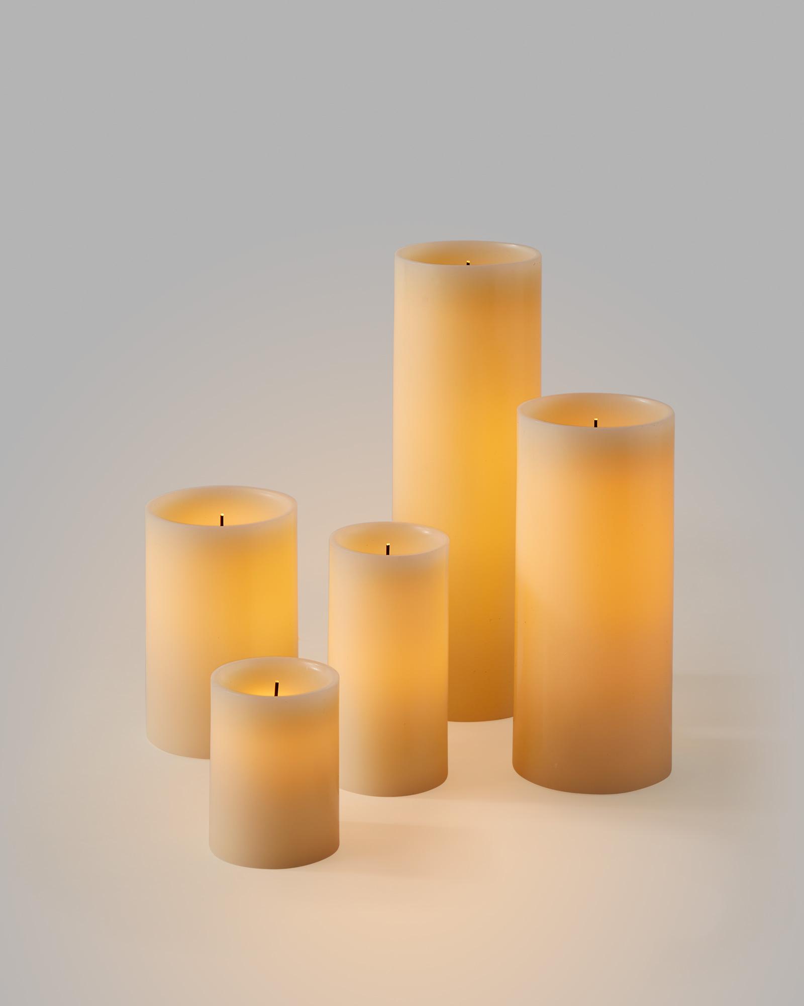 Flameless Indoor/Outdoor Pillar Candles – 4