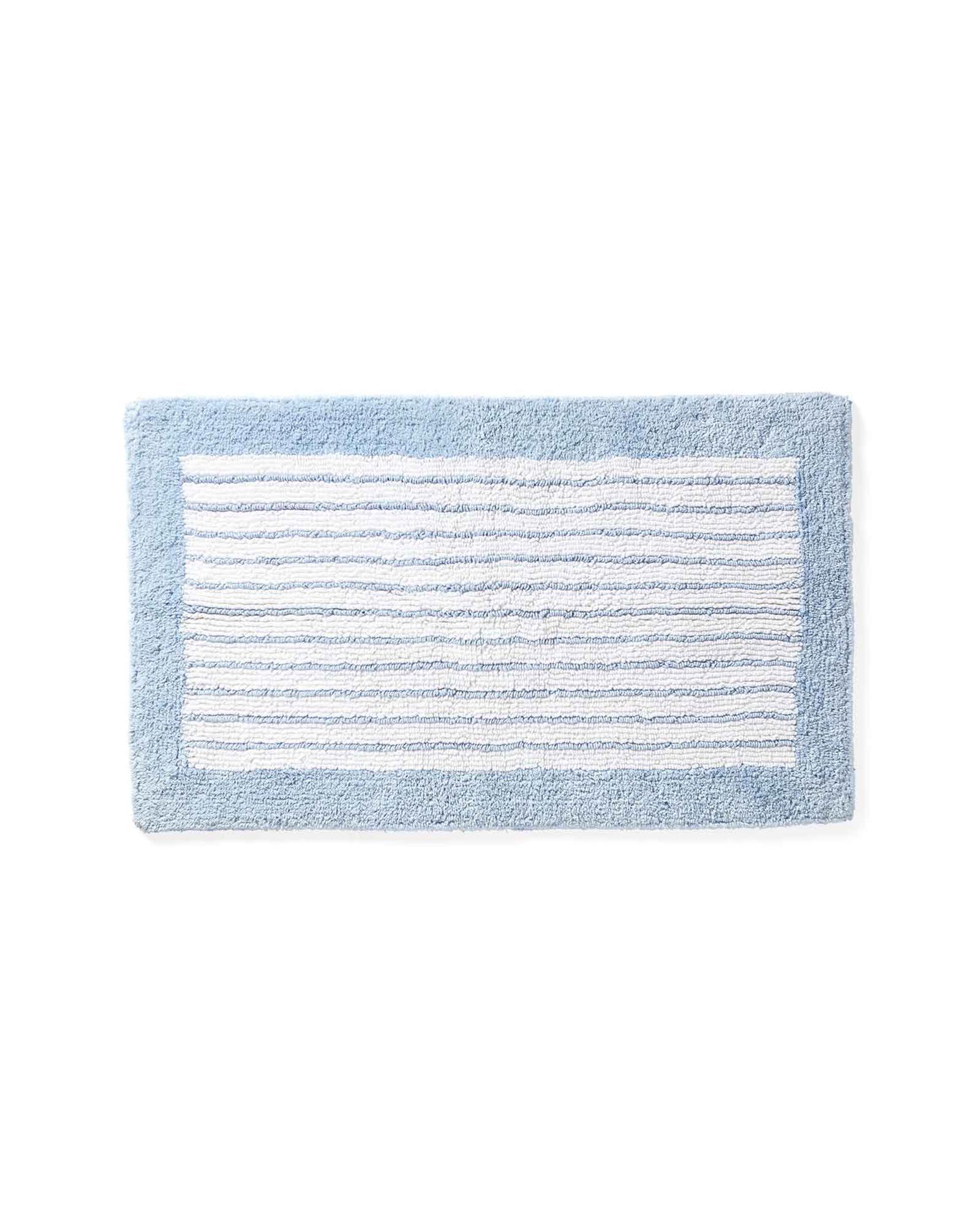 Sonoma Stripe Bath Rug - Coastal Blue