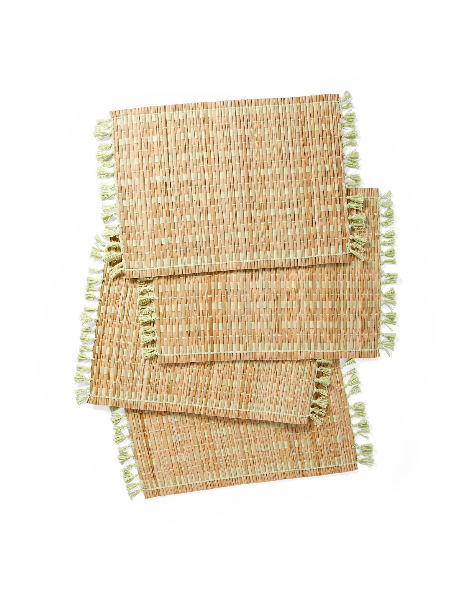 Cabo Woven Placemats (Set of 4) - Coastal Blue