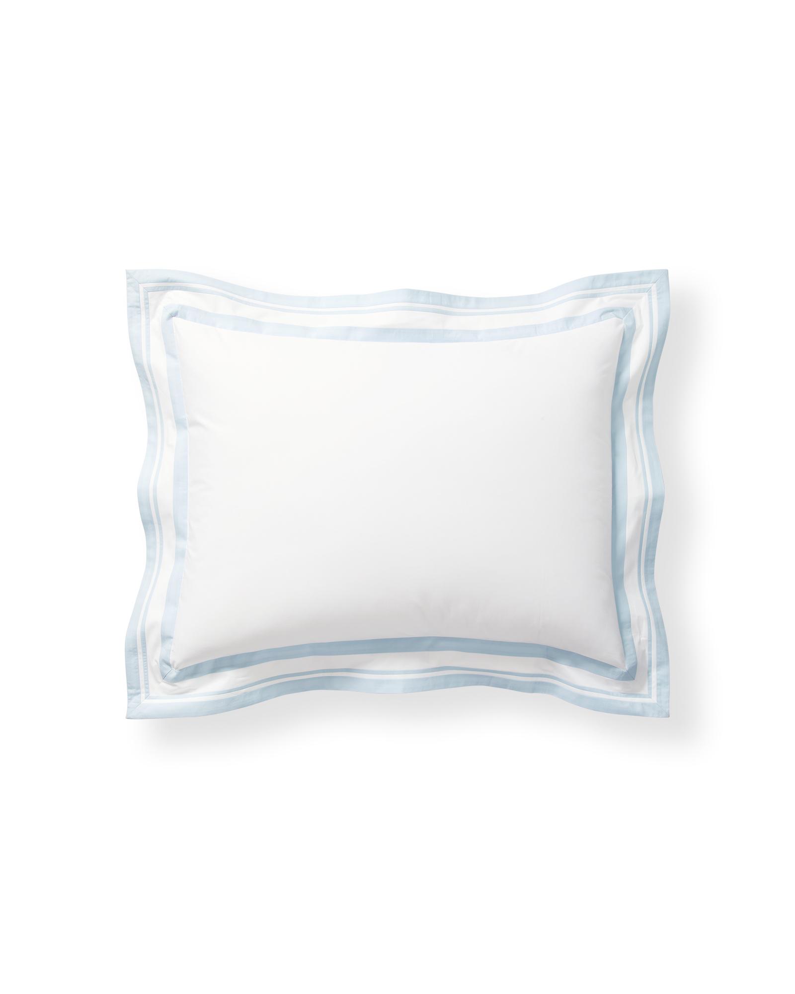 King Castine Percale Sham - COASTAL BLUE