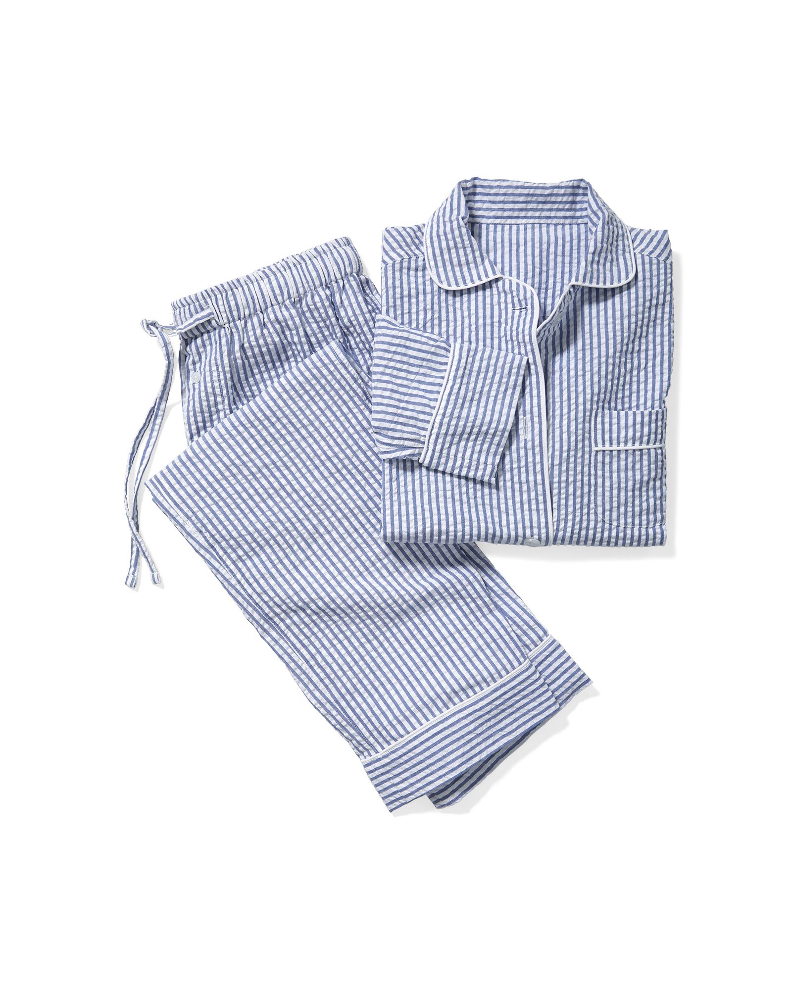 ★ SPAO★ COMFORT Seersucker Short Sleeve Pajamas SPLOF37A1 SPAO Men Short Sleeve Seersucker Pajamas SPLOE37A10 Navy