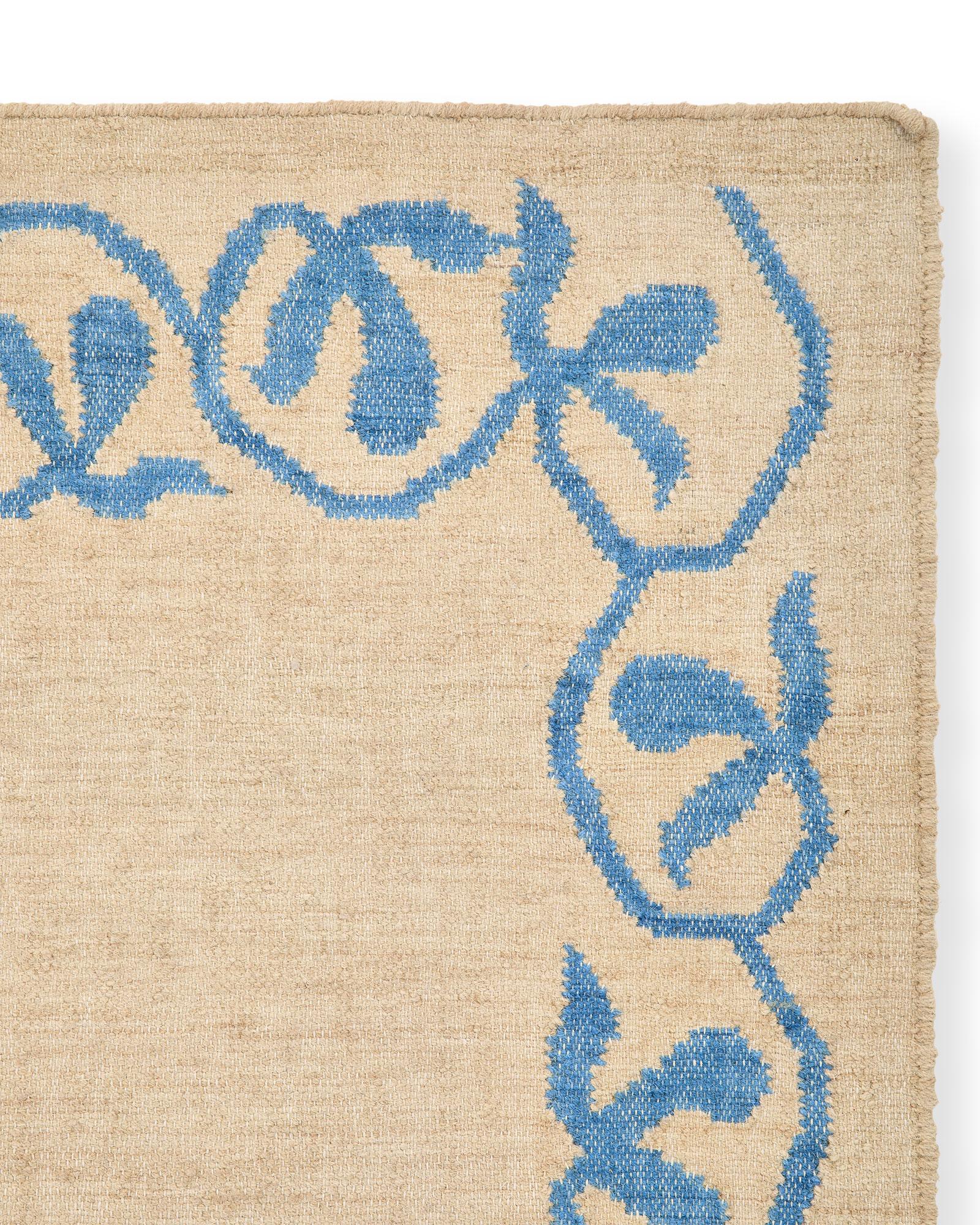 Flora Rug - French Blue – 5' x 7' – French Blue | Serena & Lily