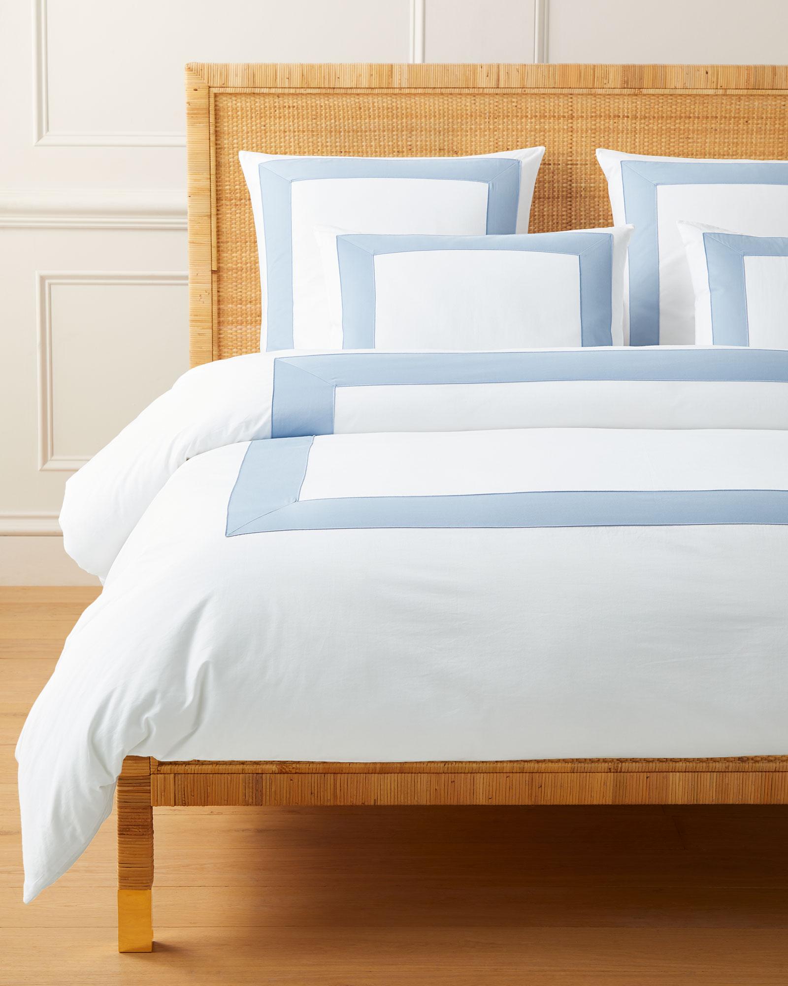 Beach Club Border Percale Duvet Cover