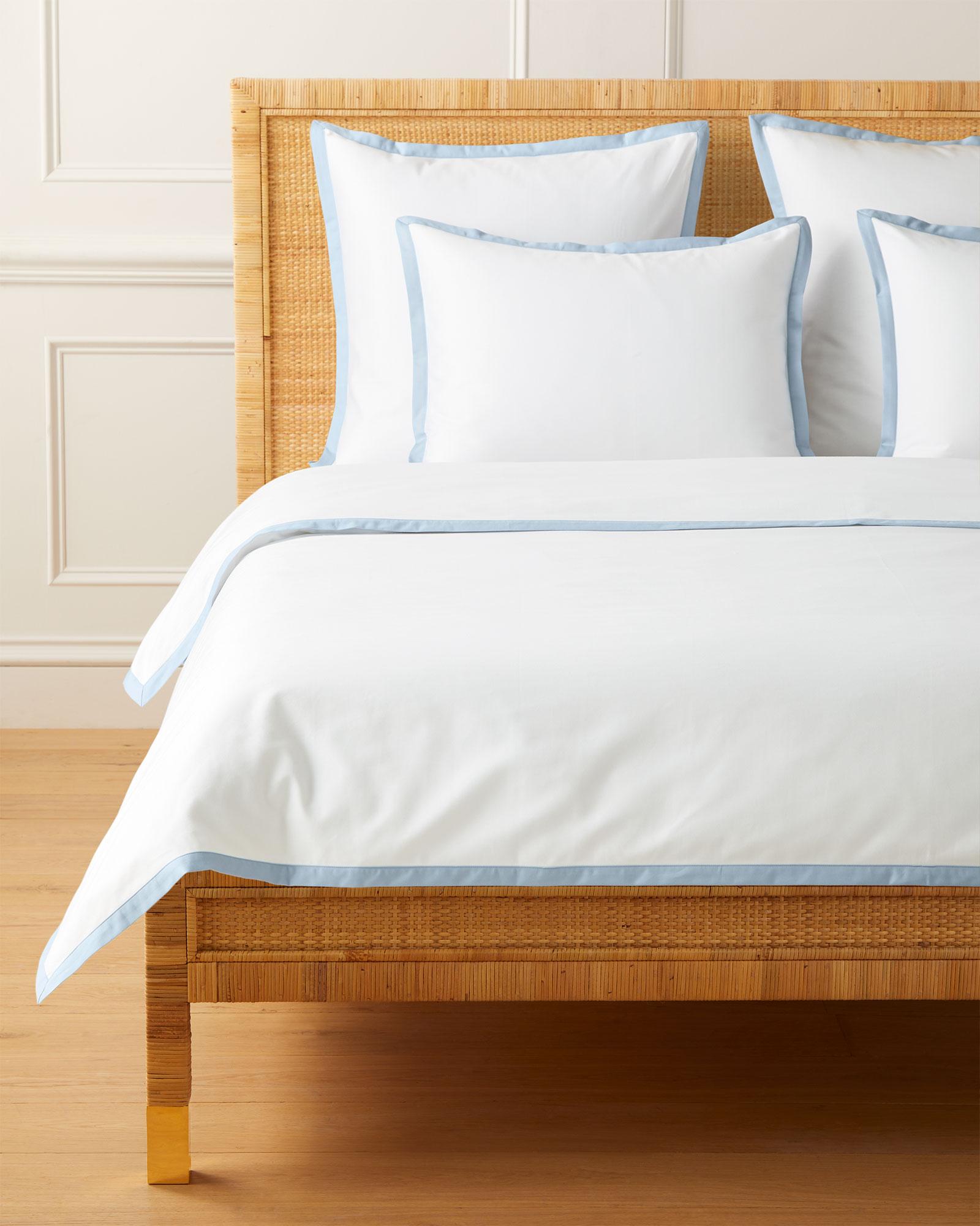 Border Frame Sateen Duvet Cover - Grove Color - King