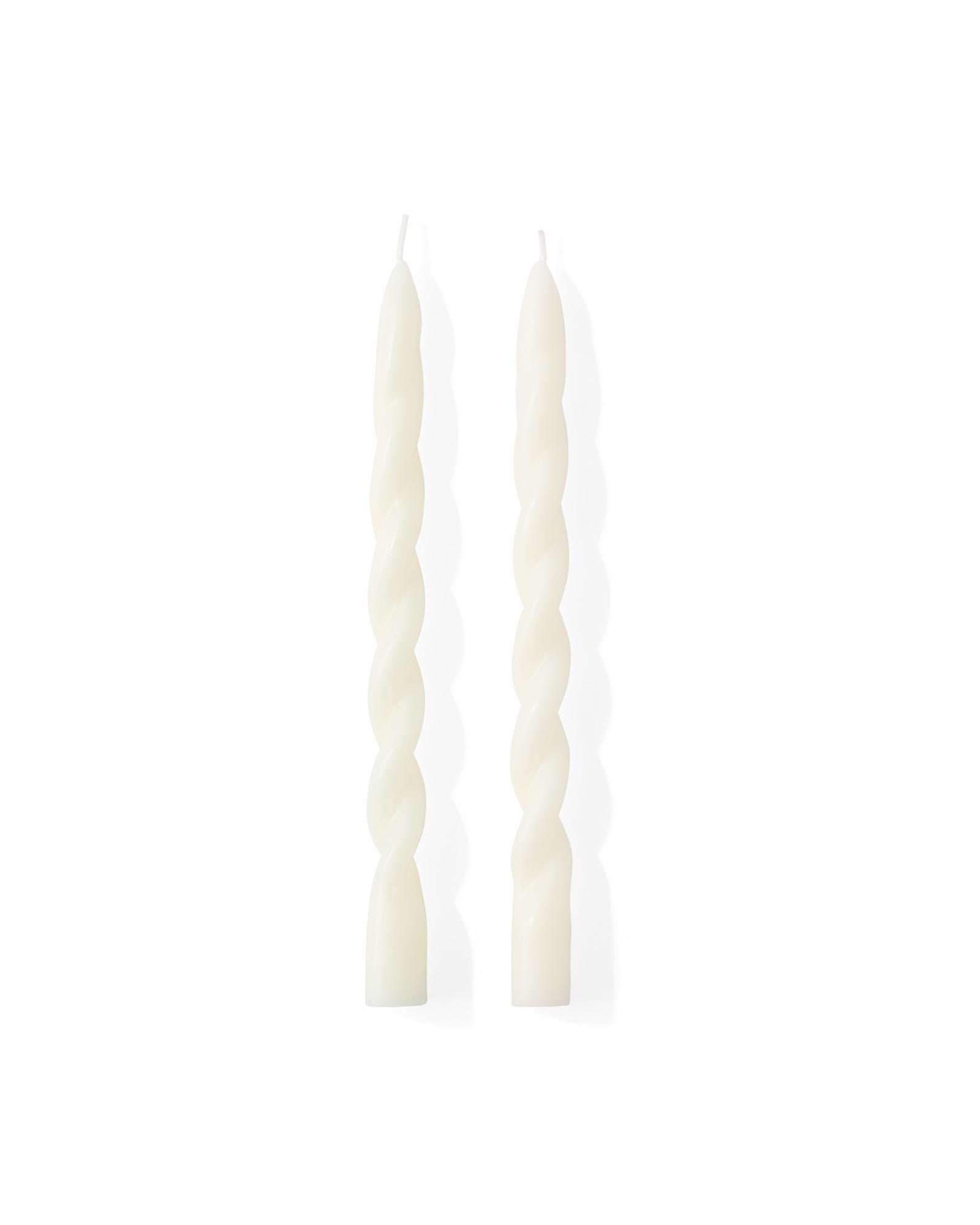 Barley Twist Taper Candles (Set of 2)
