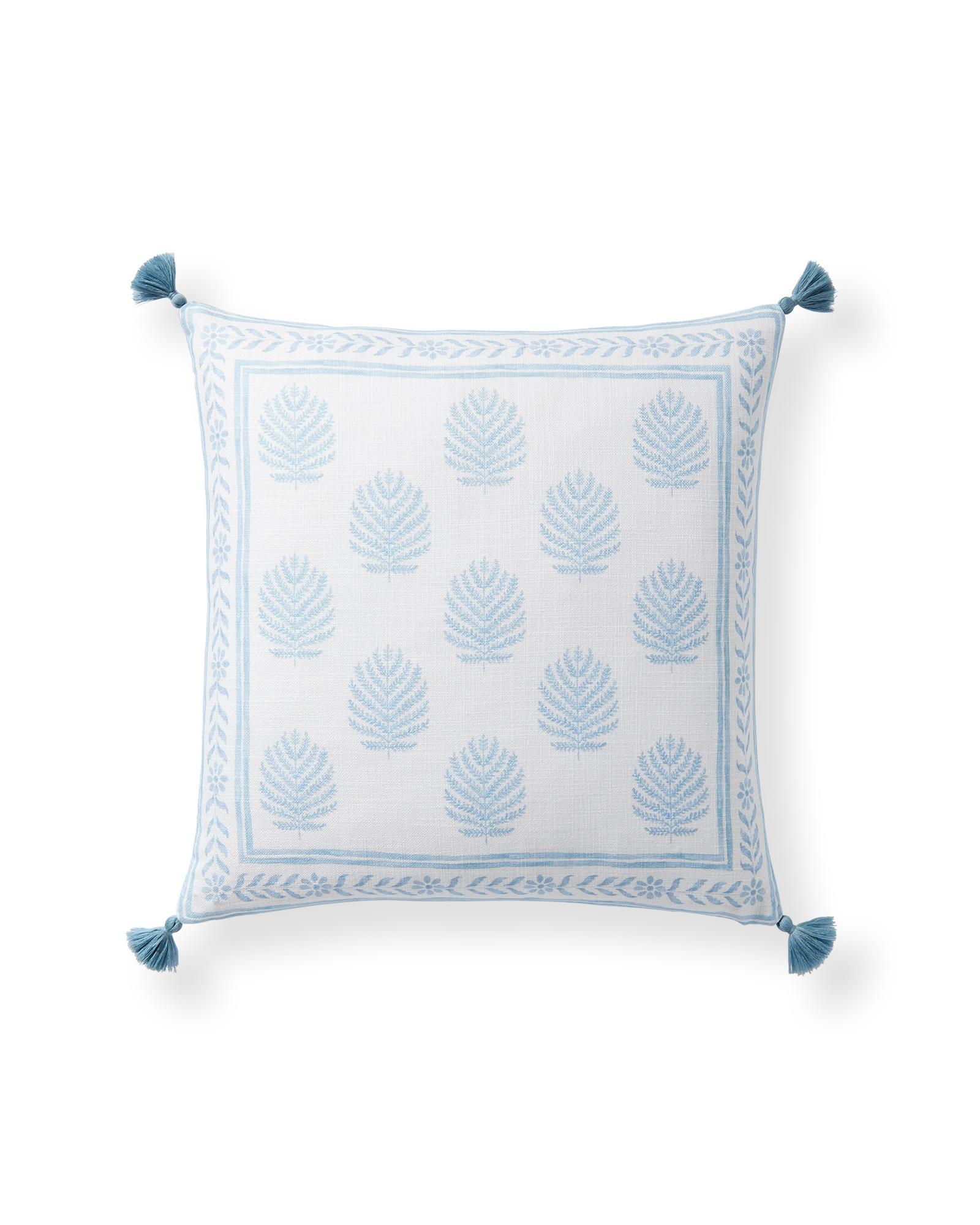 Serena & Lily Somerly Pillow Cover - Coastal Blue - 18" SQ