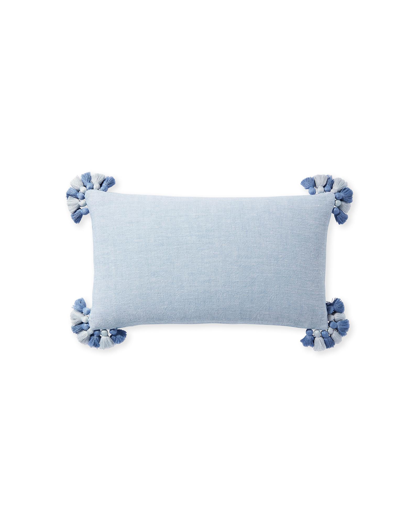 Serena & Lily Cayucos Pillow Cover - coastal blue - 12" x 21"