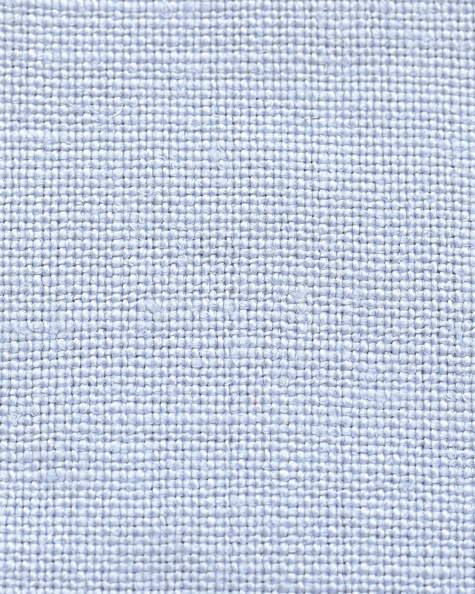 Bianco Hazy Sky - Blue Linen fabric, Plain