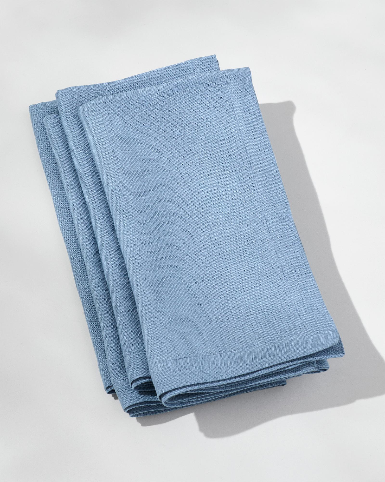 Salento Linen Napkins Set of 12 in Blue Bell