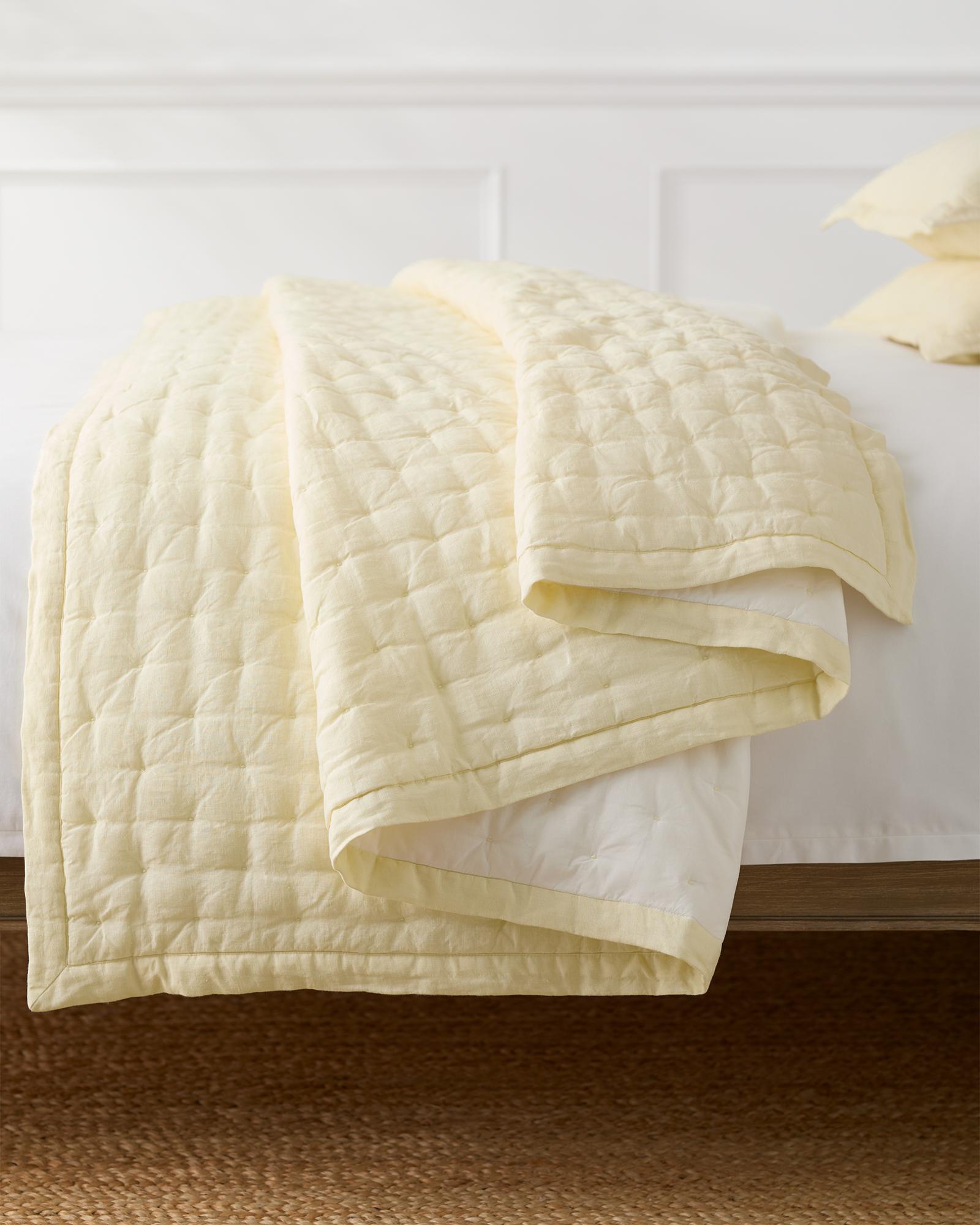 Sutter Linen Quilt (in white)