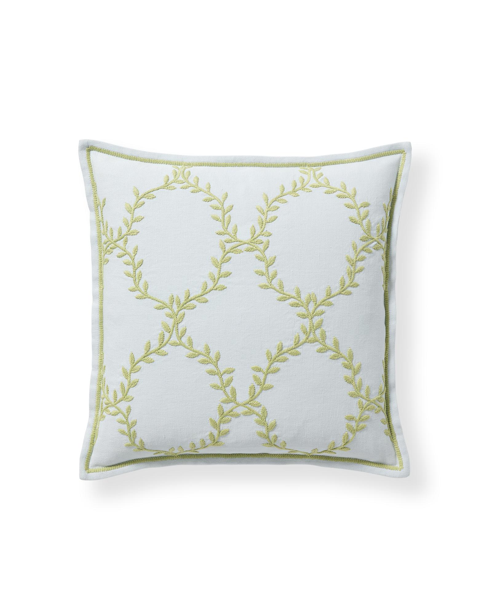 Hathaway Pillow Cover - 12 x 21, Sky/Pear