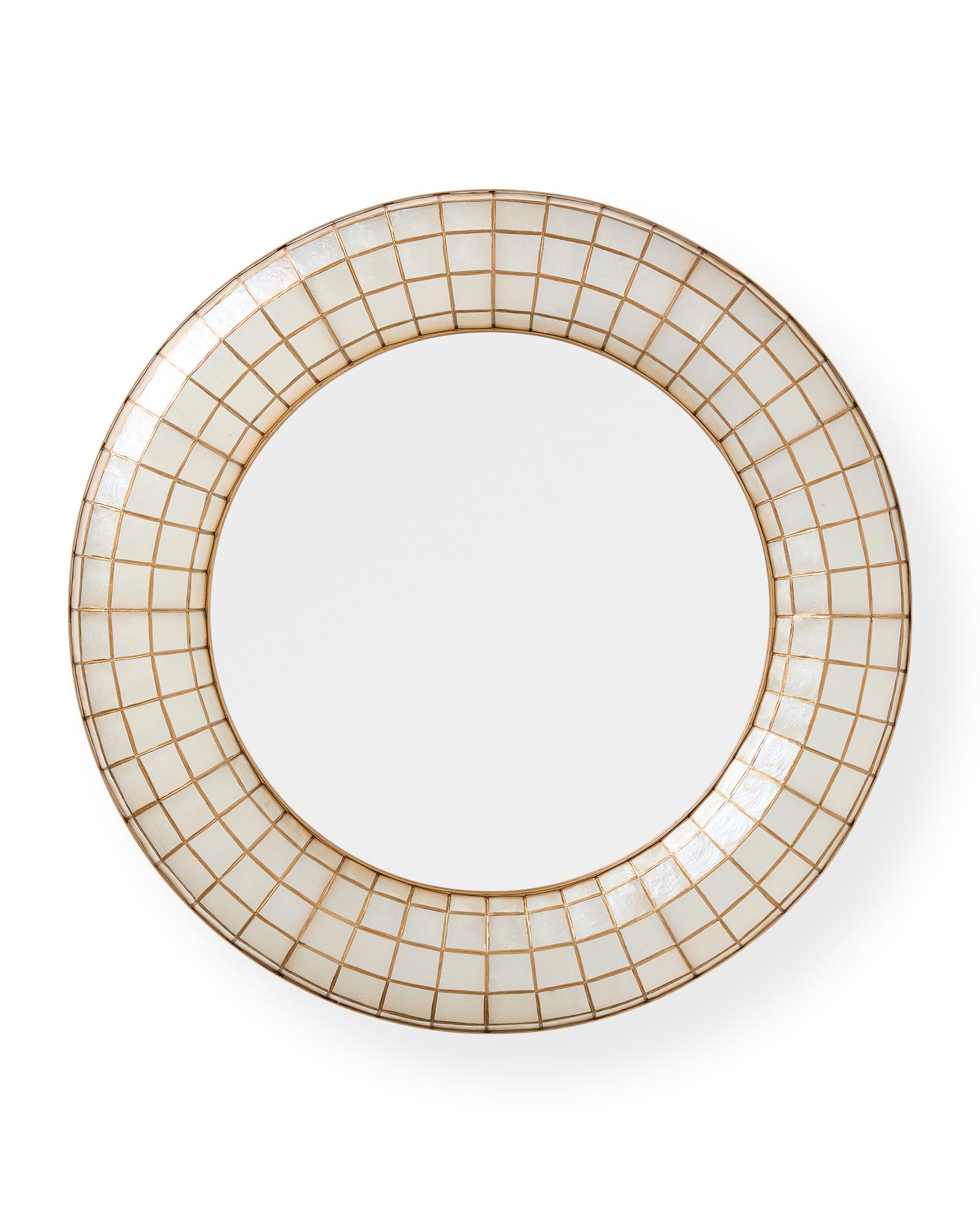 Capiz Tiled Mirror