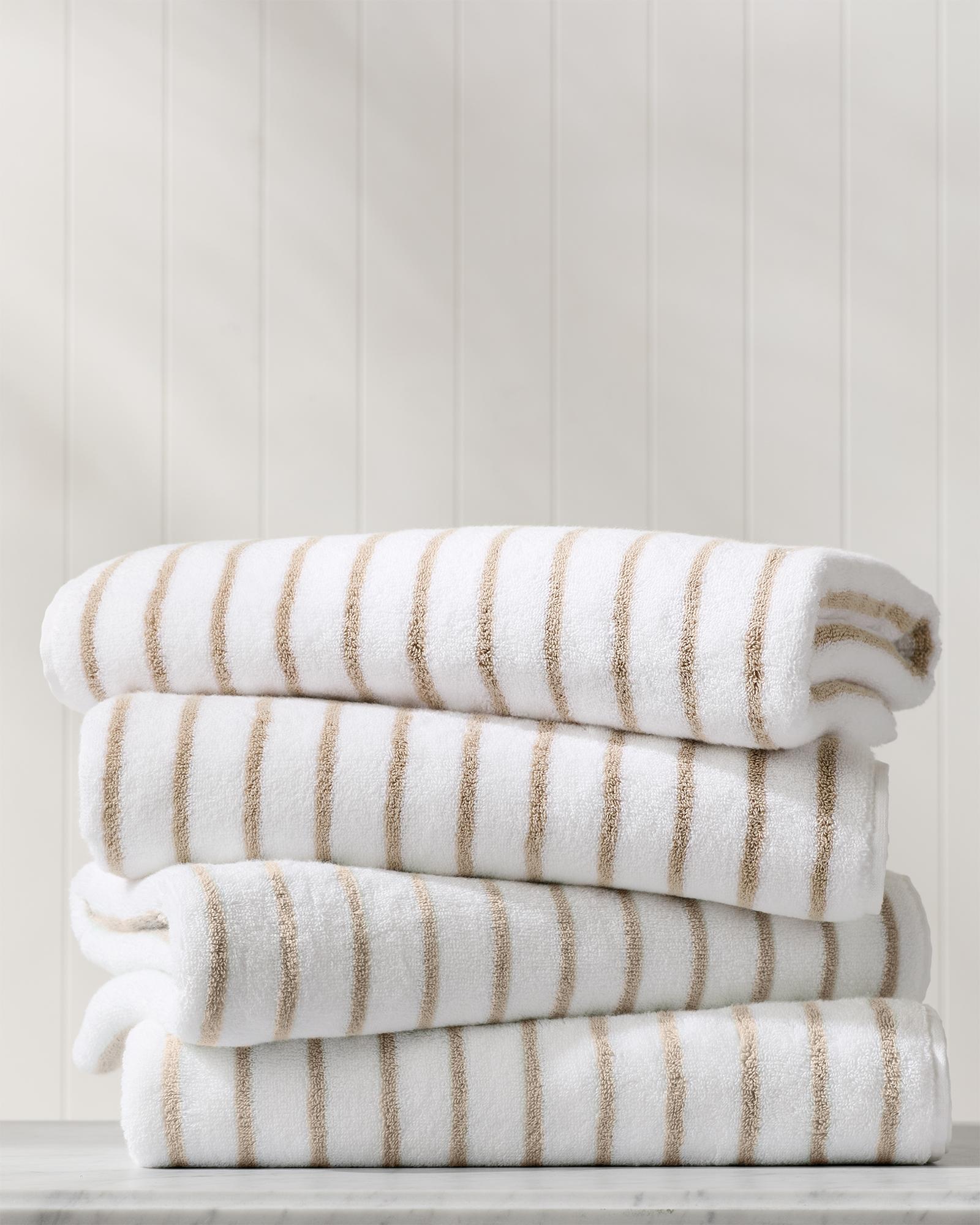 Sonoma Stripe Bath Towels