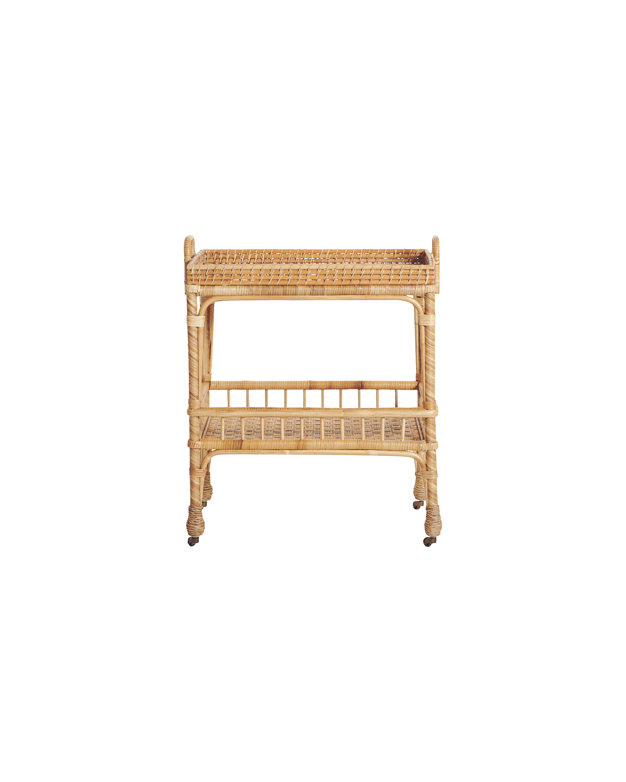 South Seas Rattan Side Cart