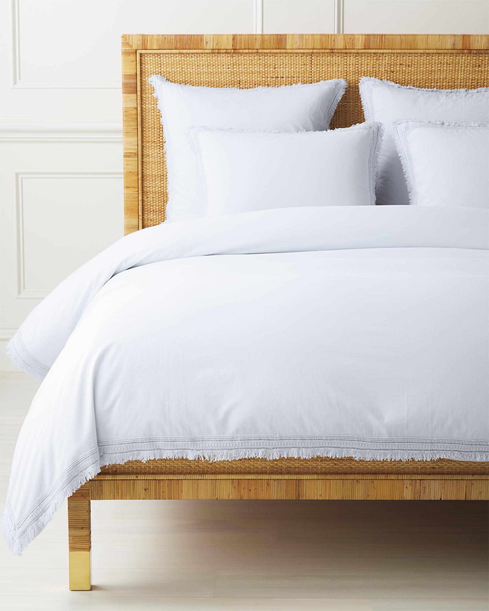 Solana Percale Duvet Cover Sky Serena and Lily