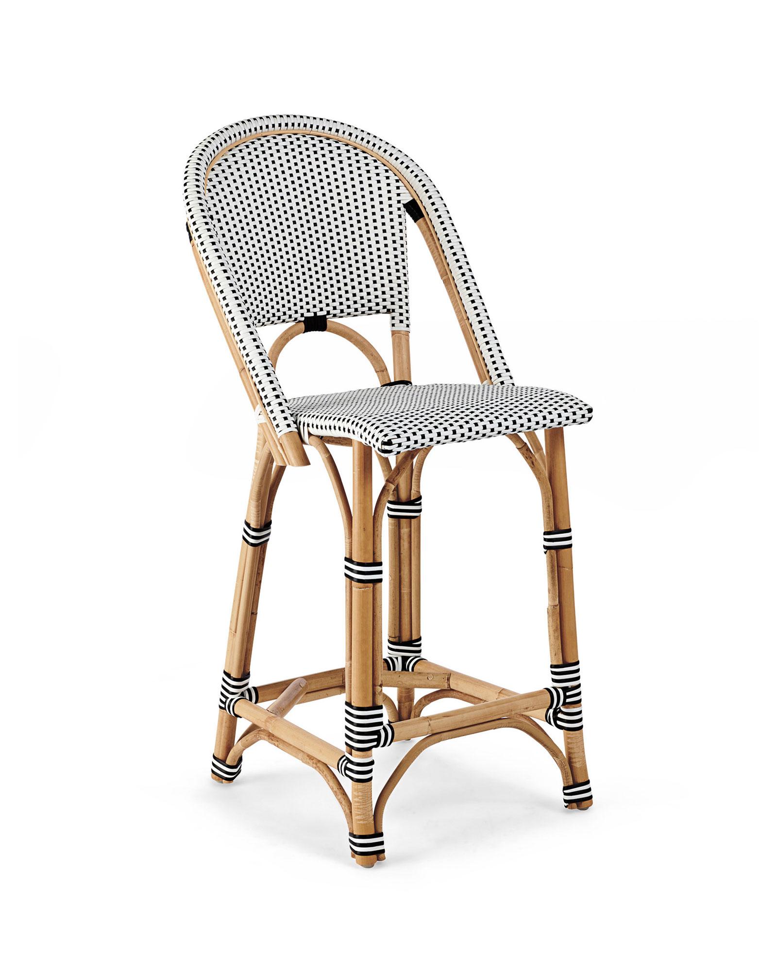 Riviera Rattan Bar & Counter Stools Serena and Lily