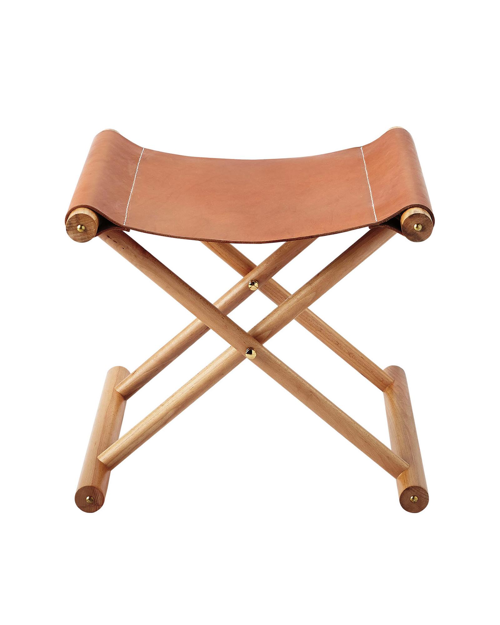 Foldable leather stool discount