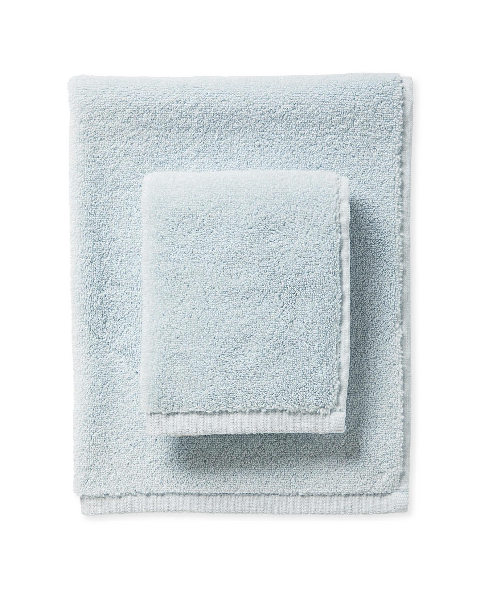 Sonoma Turkish Cotton Bath Collection in Sky Blue, Bath Towel | Serena & Lily